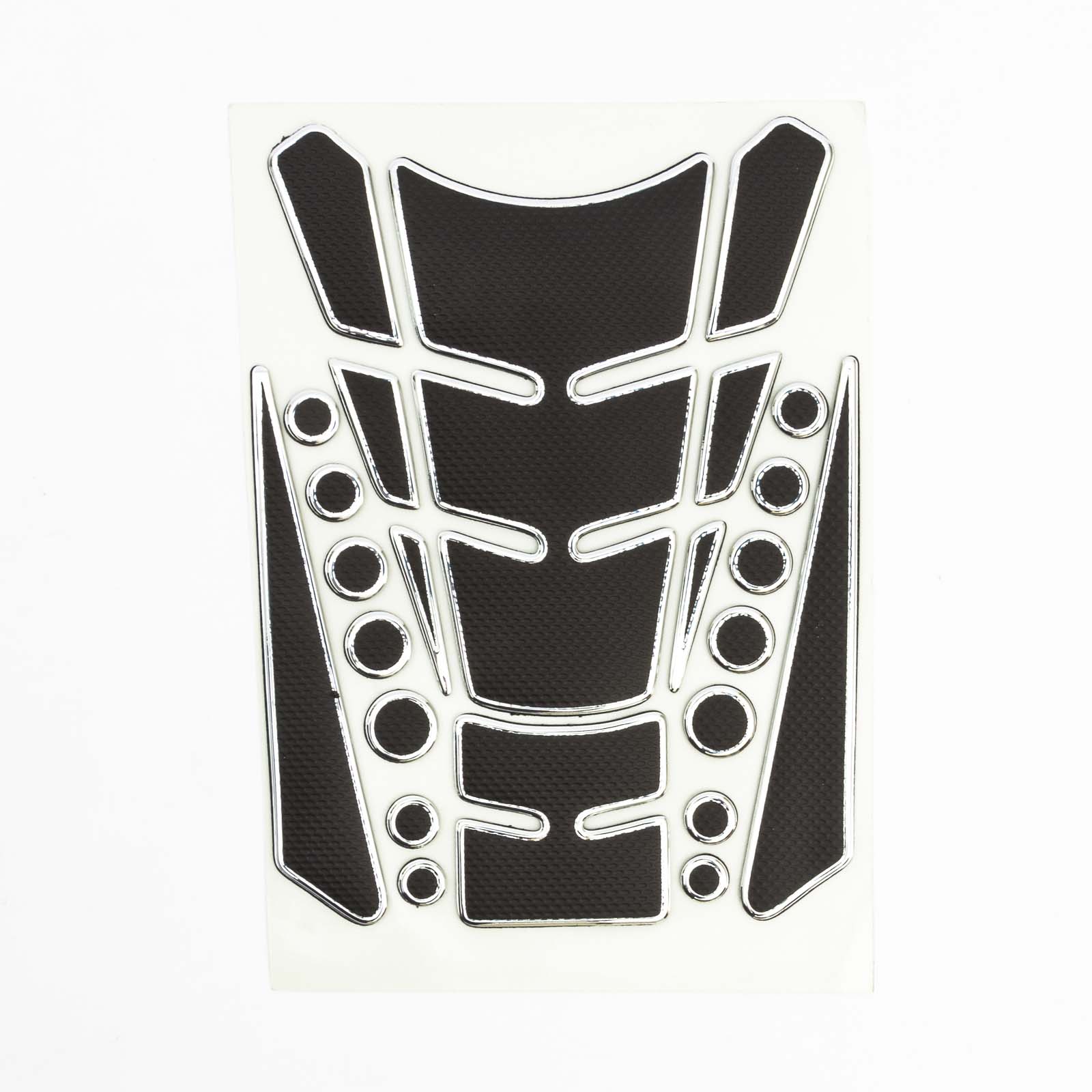 Black Chrome Petrol Fuel Tank Pad Protector Sticker 5055583087882 eBay