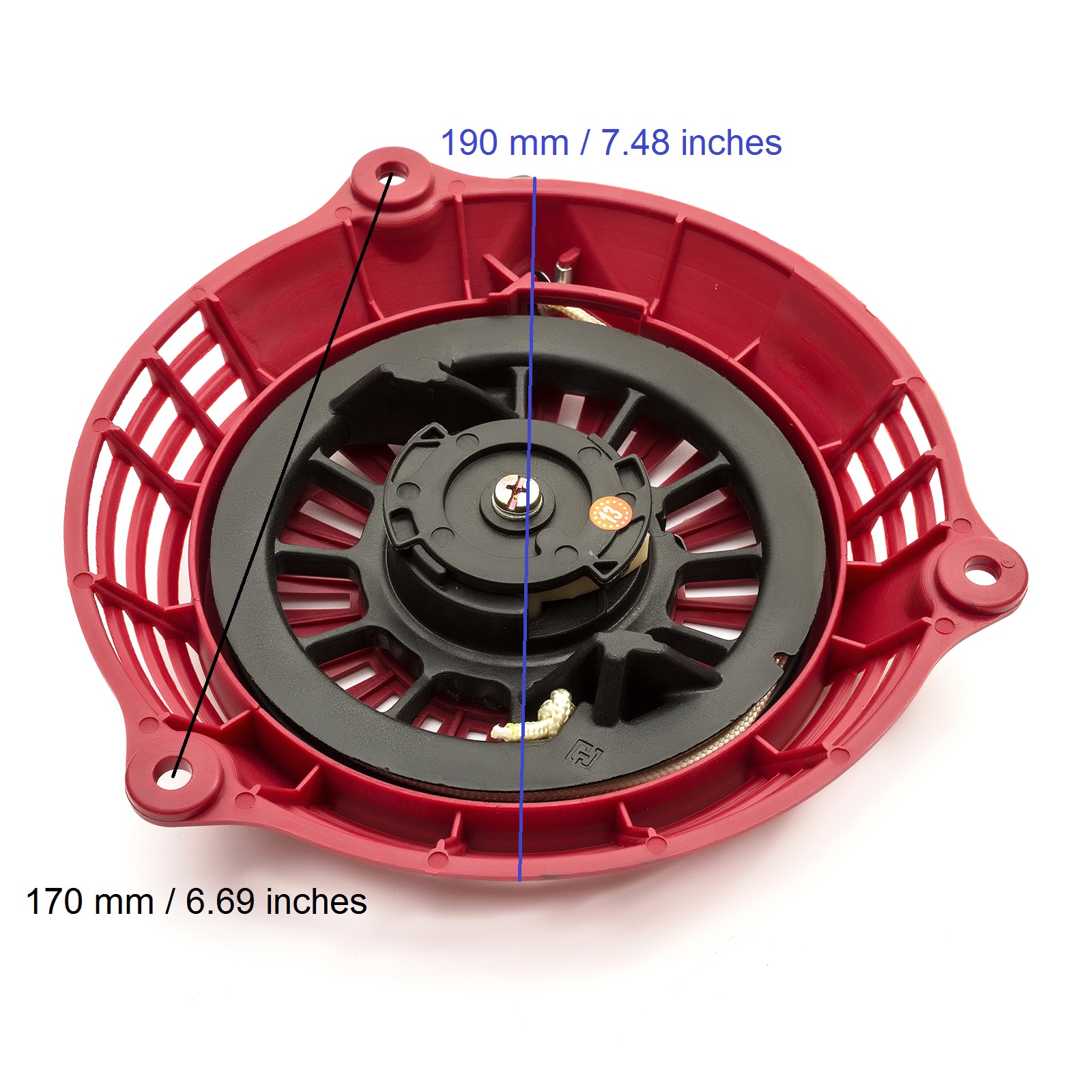 Non Genuine Red Pull Start Pull Cord Recoil Starter Fits Honda GC160