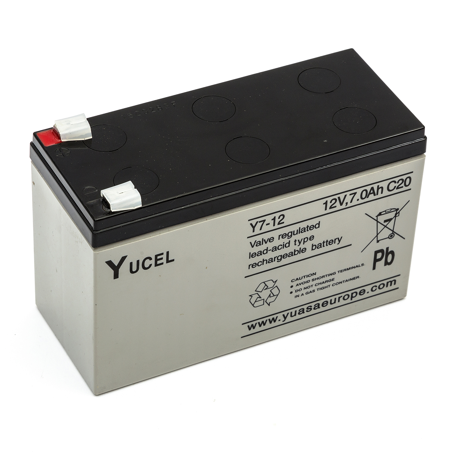 Yucel Yuasa Y7-12 Sealed Lead Acid Battery 12v 7ah Burglar Alarm ...