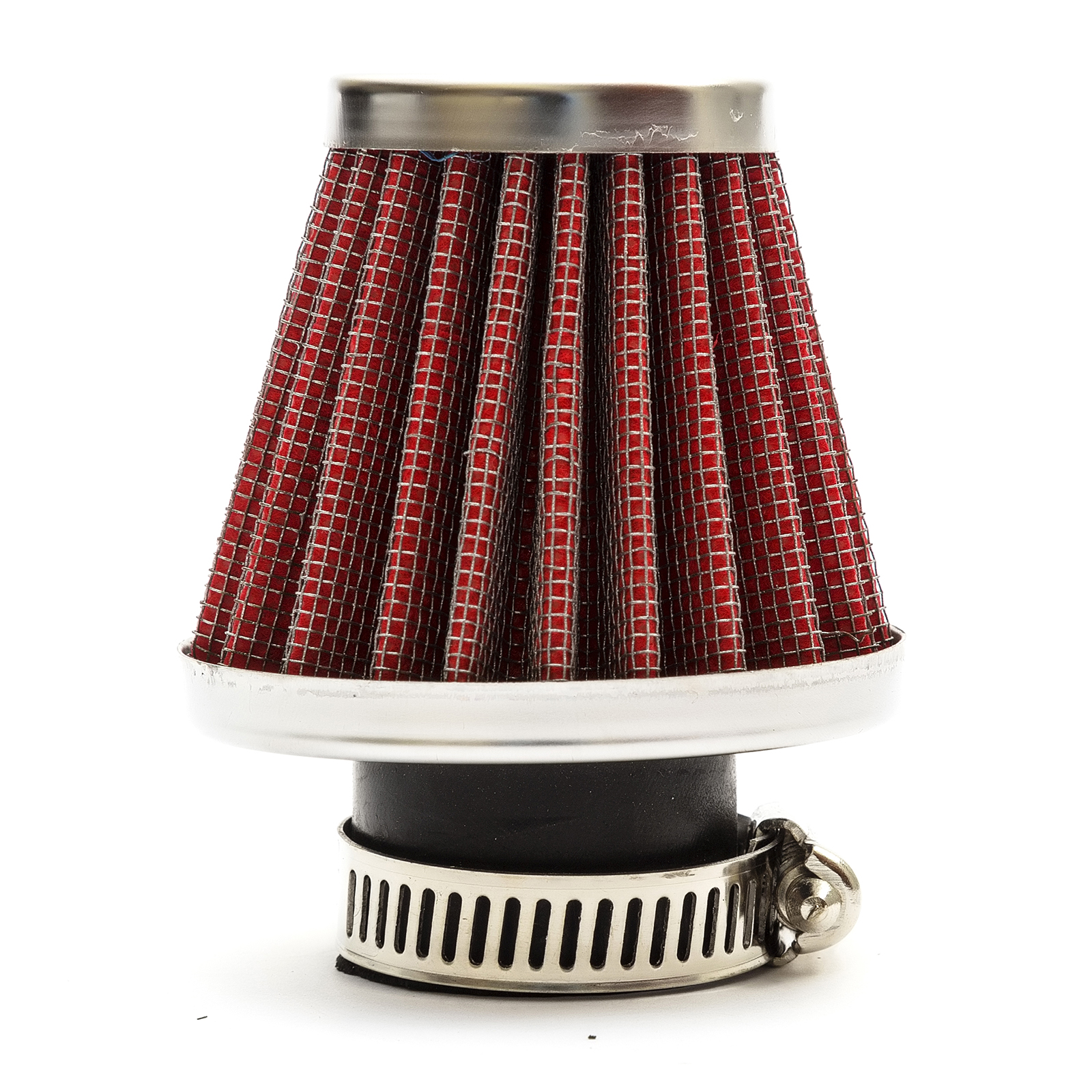 25mm Car Crankcase Breather Air Filter Red High Flow Mushroom Straight