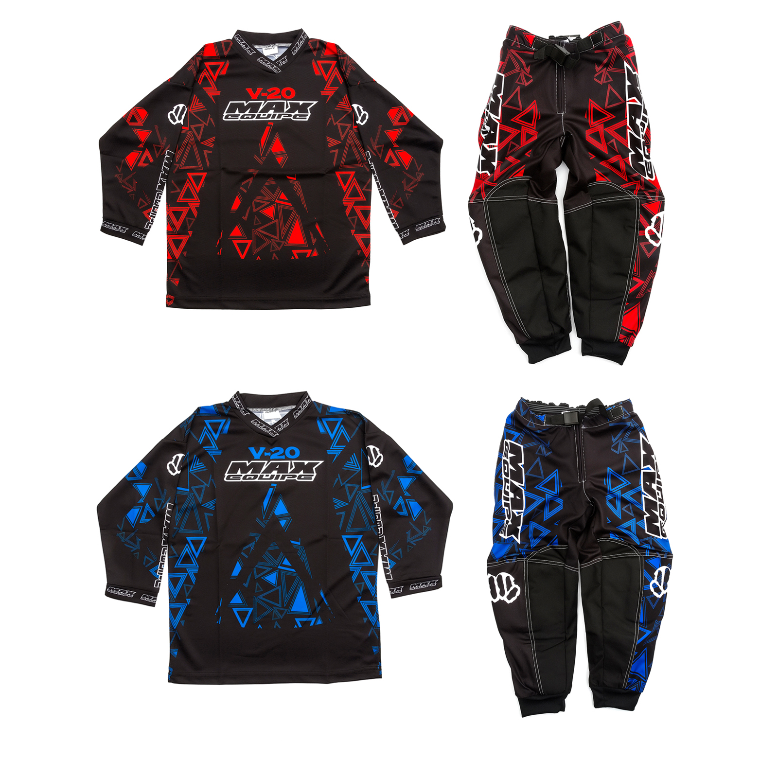 Red 22 Wulfsport Max Equipe Kids V-20 Motocross Motorbike Race Pants Trousers