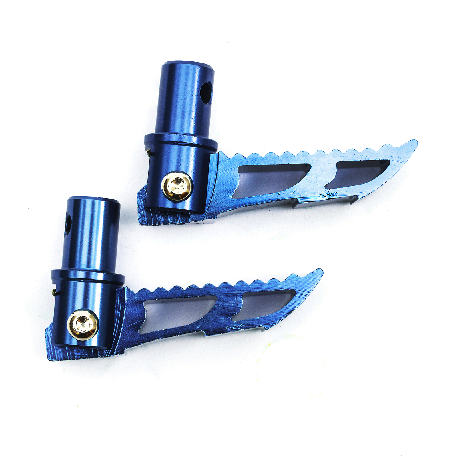 Gold Alloy Folding Foot Pegs Footrests Mini Moto Dirtbike Pitbike Minimoto MX
