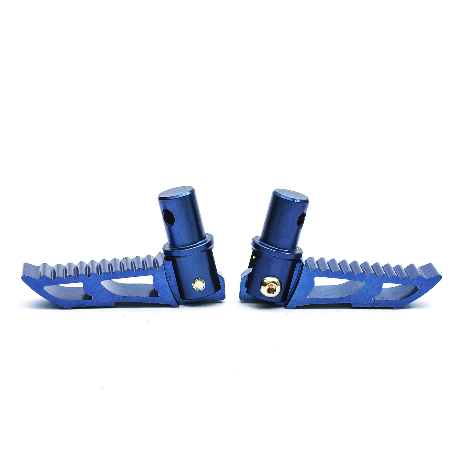 Blue Alloy Folding Foot Pegs Footrests Mini Moto Dirtbike Pitbike   Ngykn3rghth 