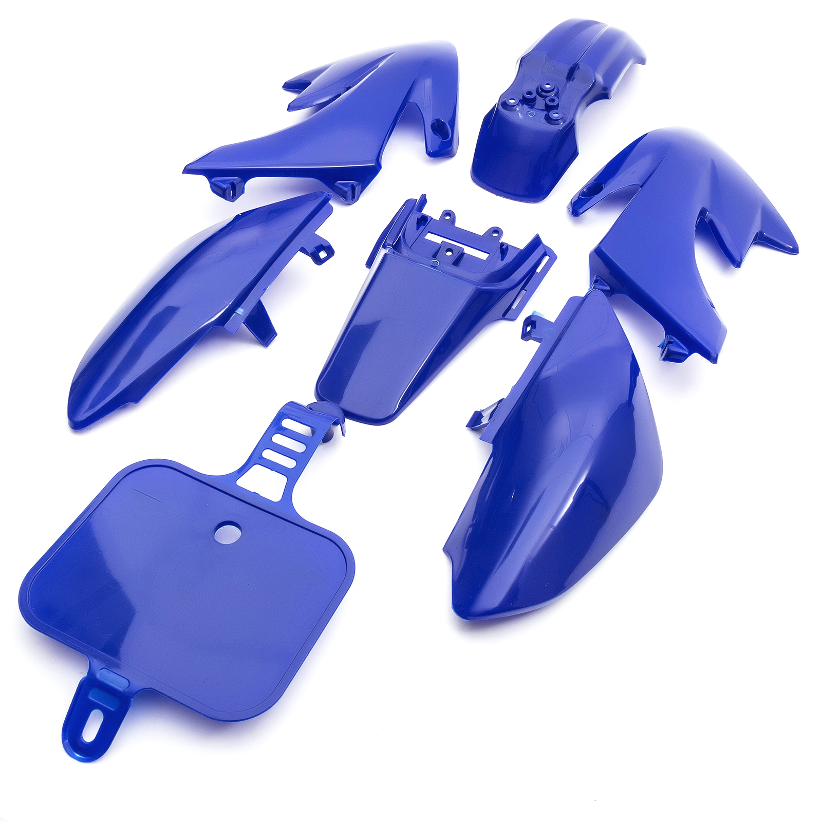 Pitbike CRF50 Frame Plastics Set In Blue Fits 50cc 110cc 125cc CRF 50 Blue Number Board