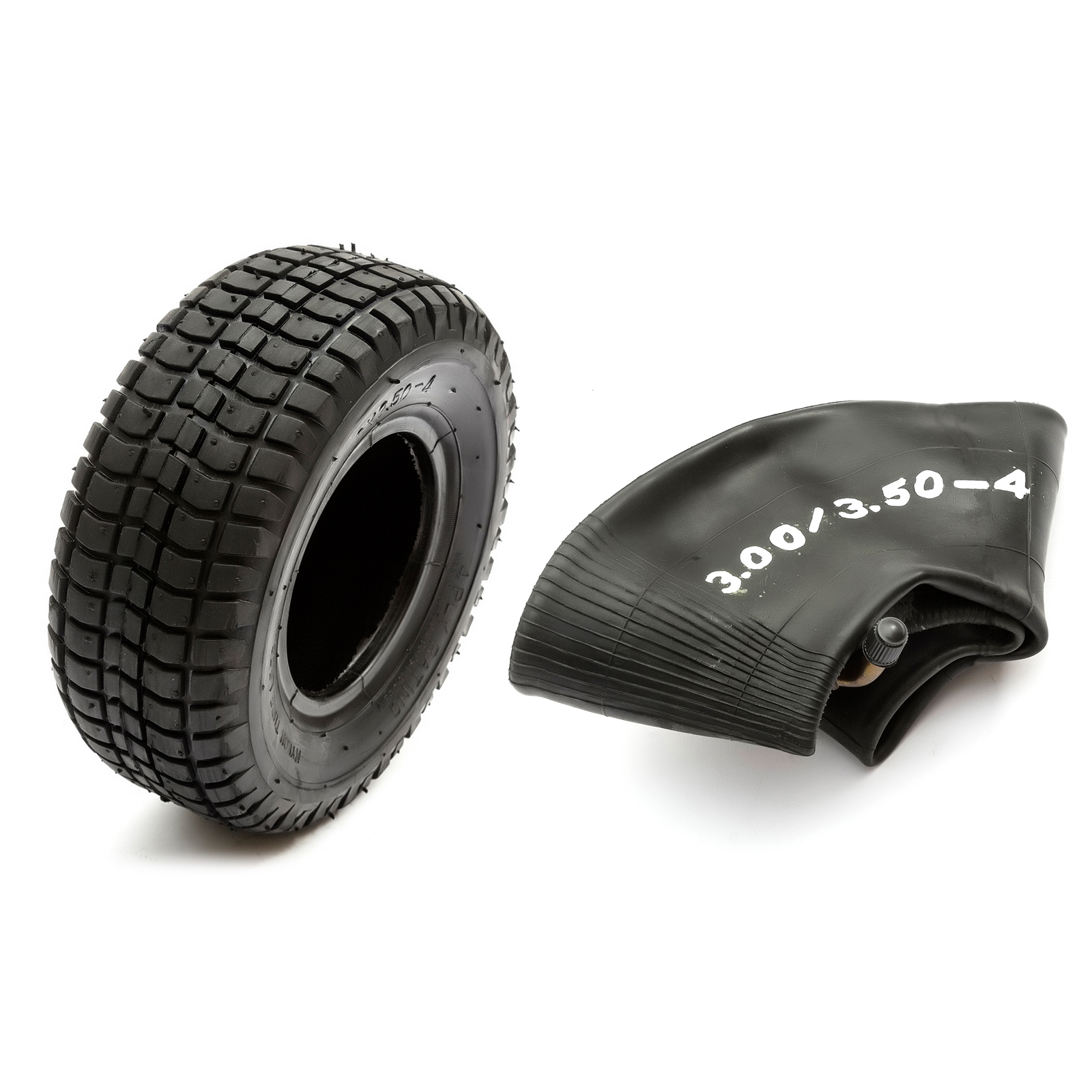 Set 2 Tyres & Tubes 9x3.50-4 Tire 9x3.5-4 Scooter Pocket ATV 49cc 4'' Bent Valve