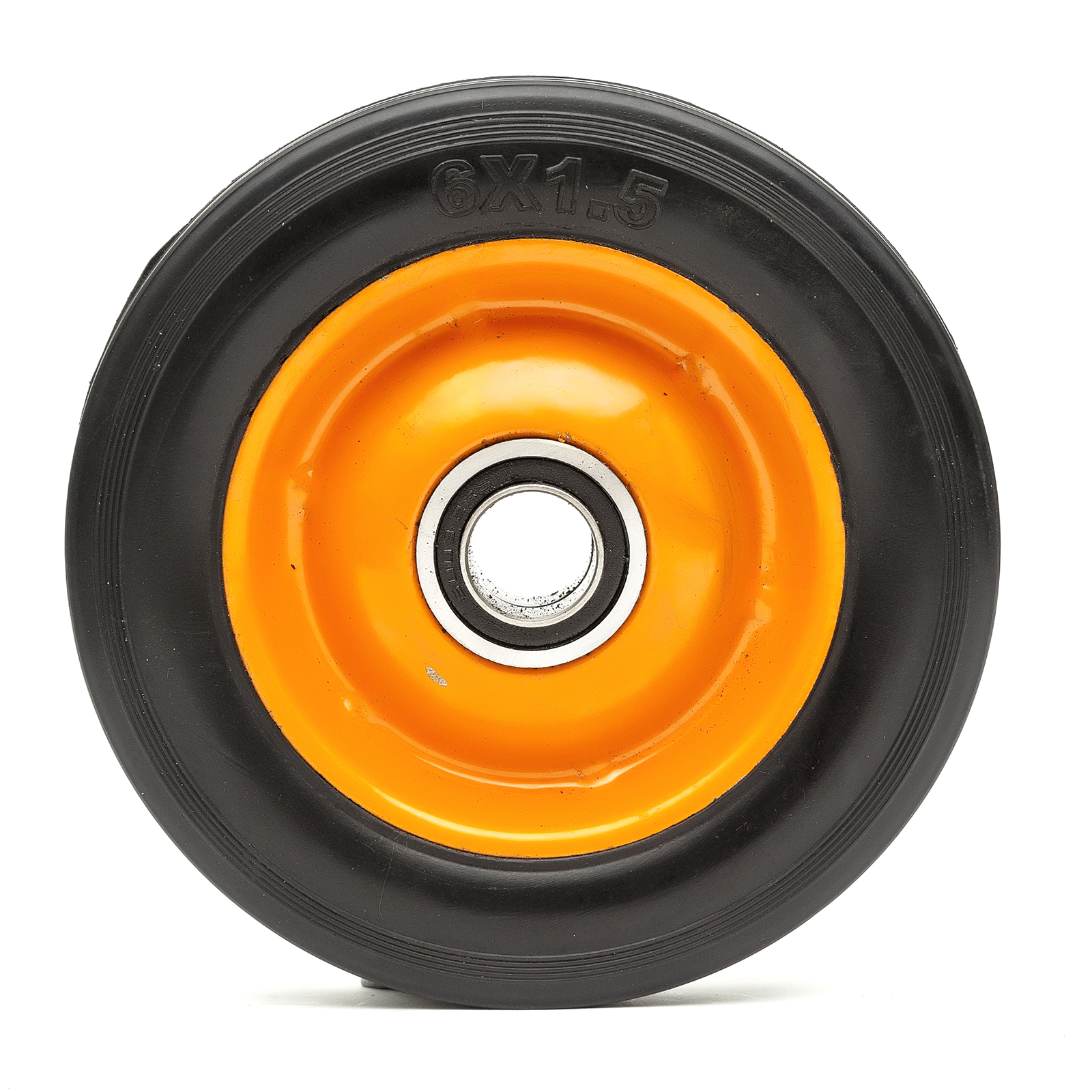 6" Hand Sack Truck Trolley Tyre Wheel Barrow Solid Rubber Industrial