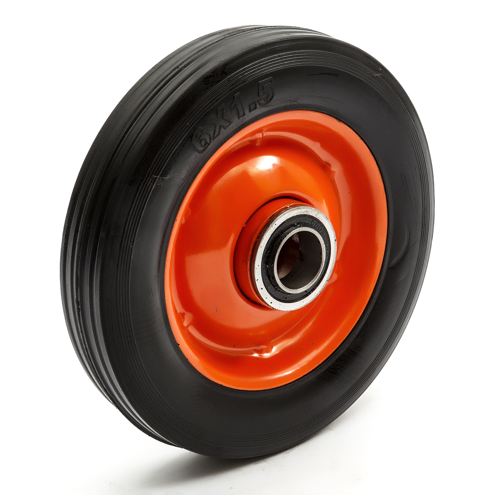 6" Hand Sack Truck Trolley Tyre Wheel Barrow Solid Rubber Industrial