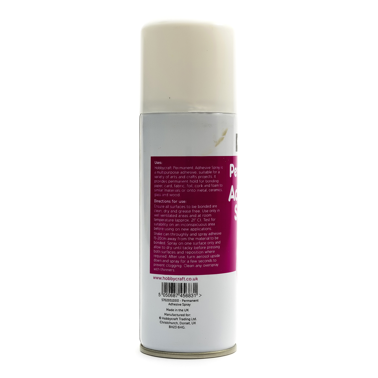 Hobbycraft Permanent Clear Heavy Duty Adhesive Glue Spray Can 200ml