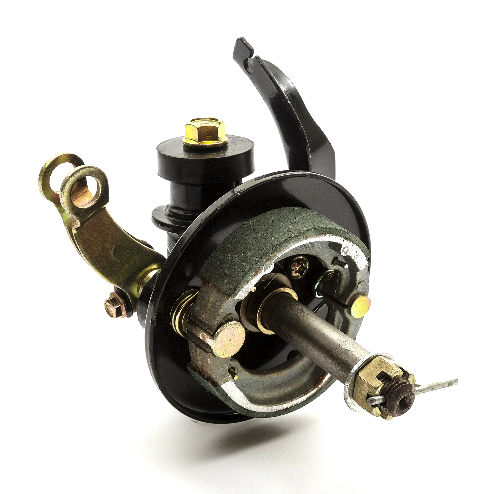 Stub Axle & Brake Front Left Kazuma Meerkat Fits Models With Front Drum