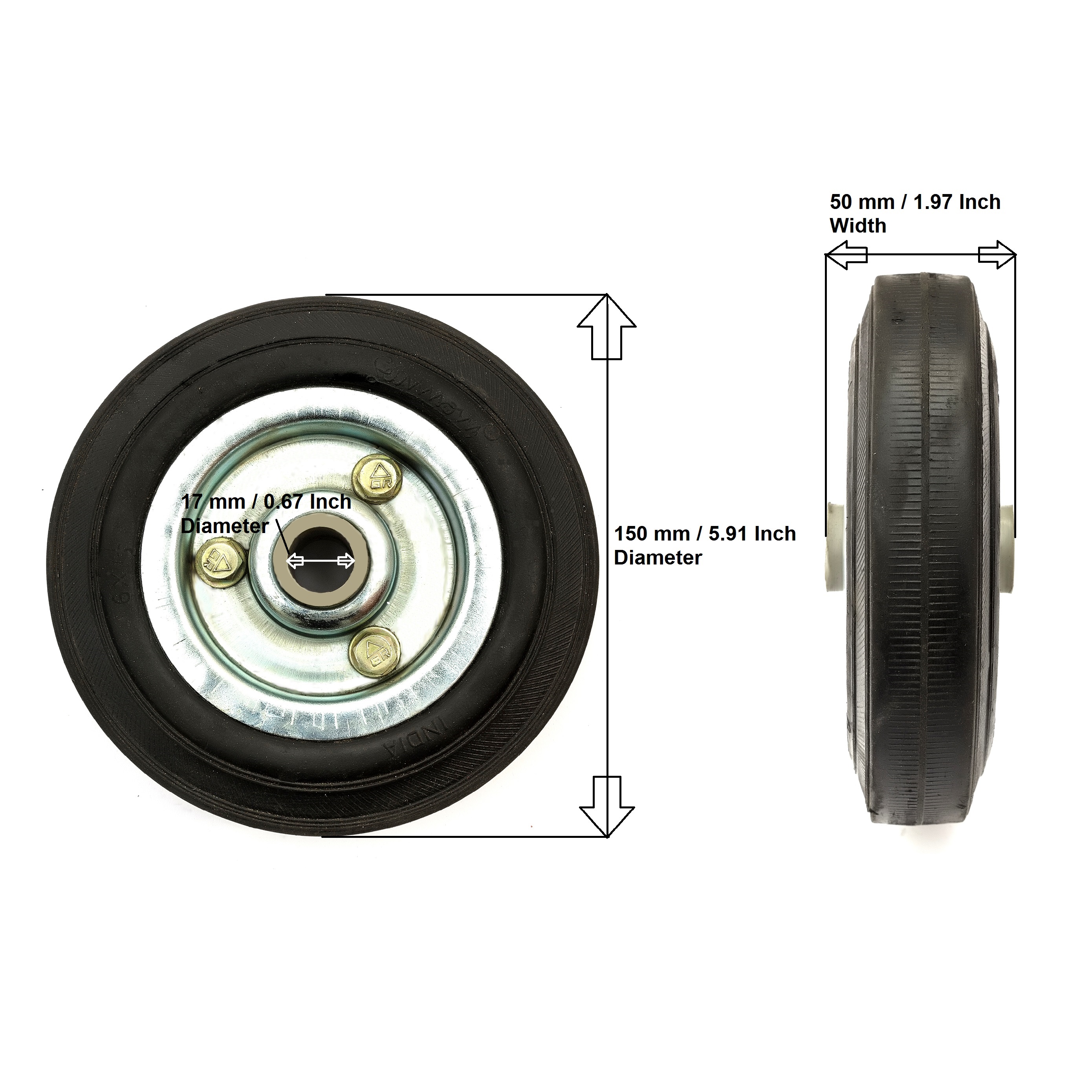 Caravan Jockey Wheel Steel Solid Puncture Proof Tyre 150mm x 38mm / 6 x 1.5 Inch eBay Caravan Jockey Wheel Steel Solid Puncture Proof Tyre 150mm x 38mm / 6 x 1.5 Inch eBay