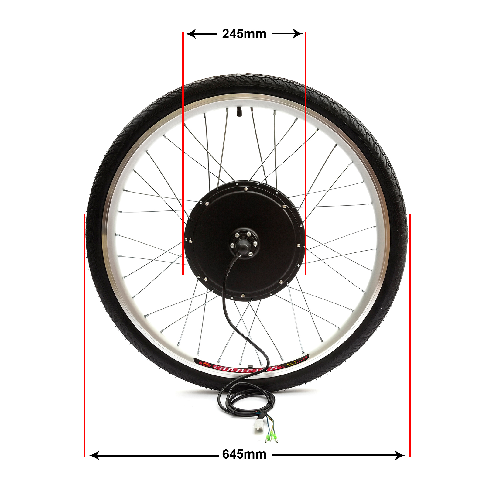 electric bicycle front wheel conversion kit