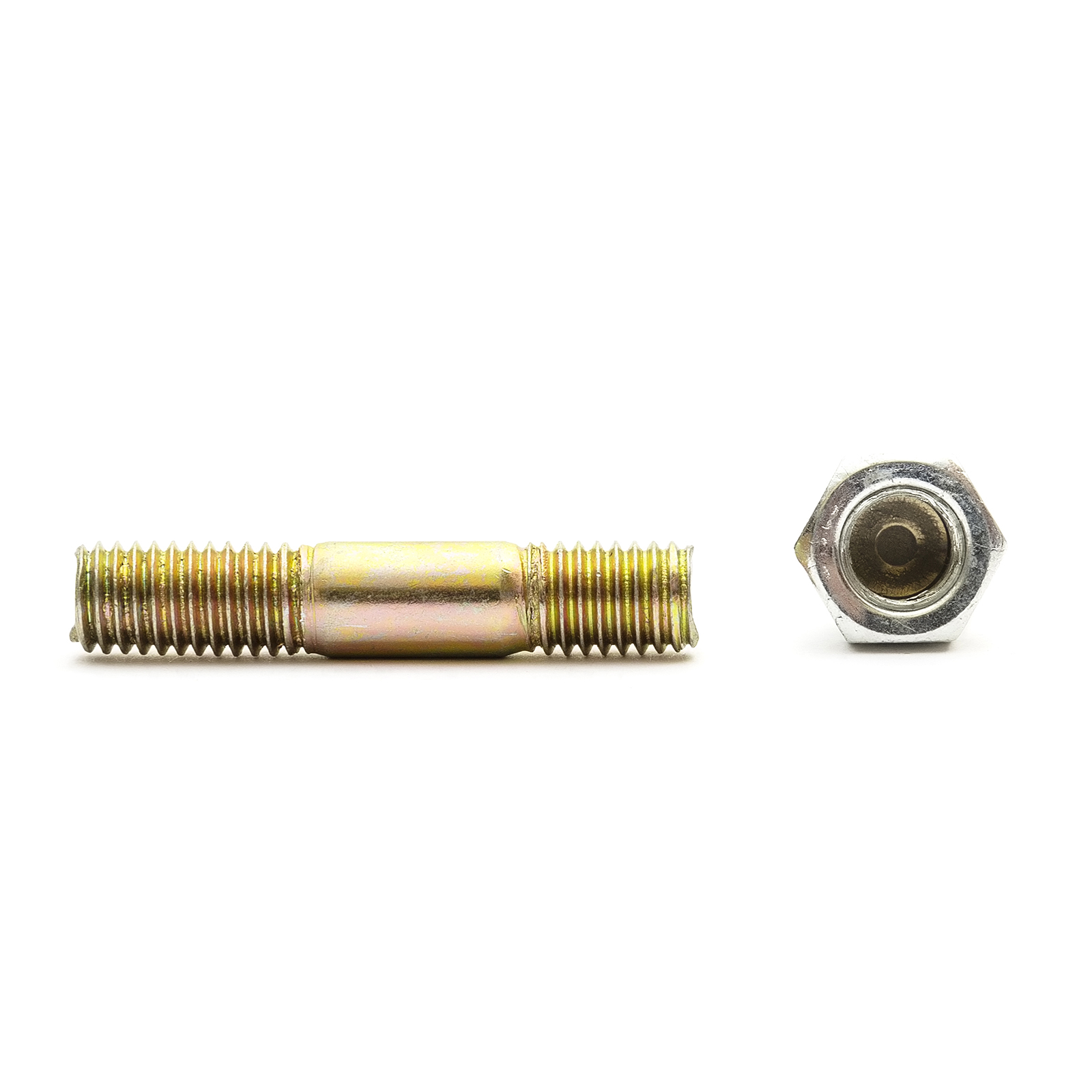 Motorcycles M8 Exhaust Manifold Studs Set 43mm Chrome Caps Tempered