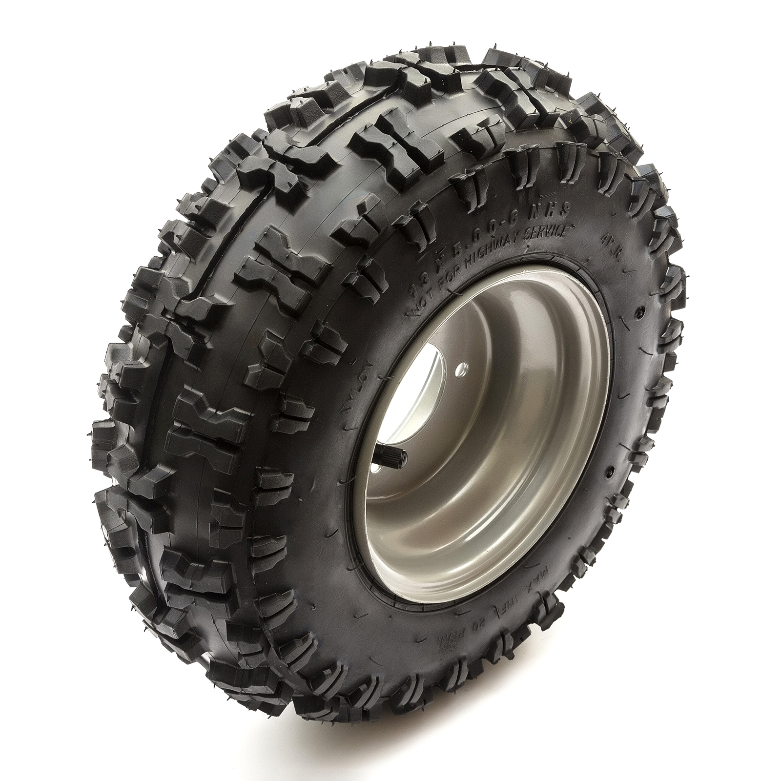 13x5.006 Drift Zoom Kart Gokart 200cc 160cc Silver Wheel Rim 3 Stud