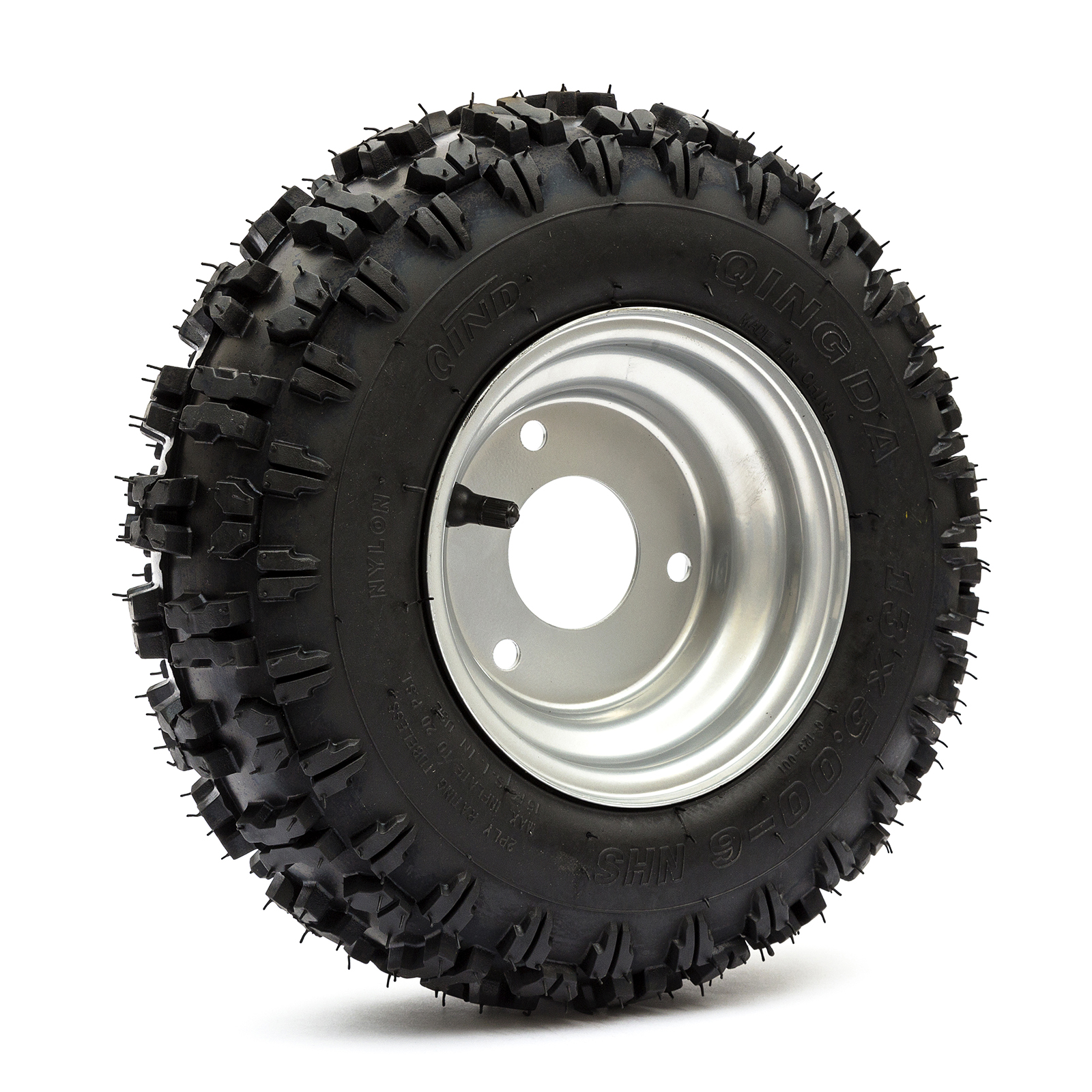 13x5.006 Drift Zoom Kart Gokart 200cc 160cc Silver Wheel Rim 3 Stud