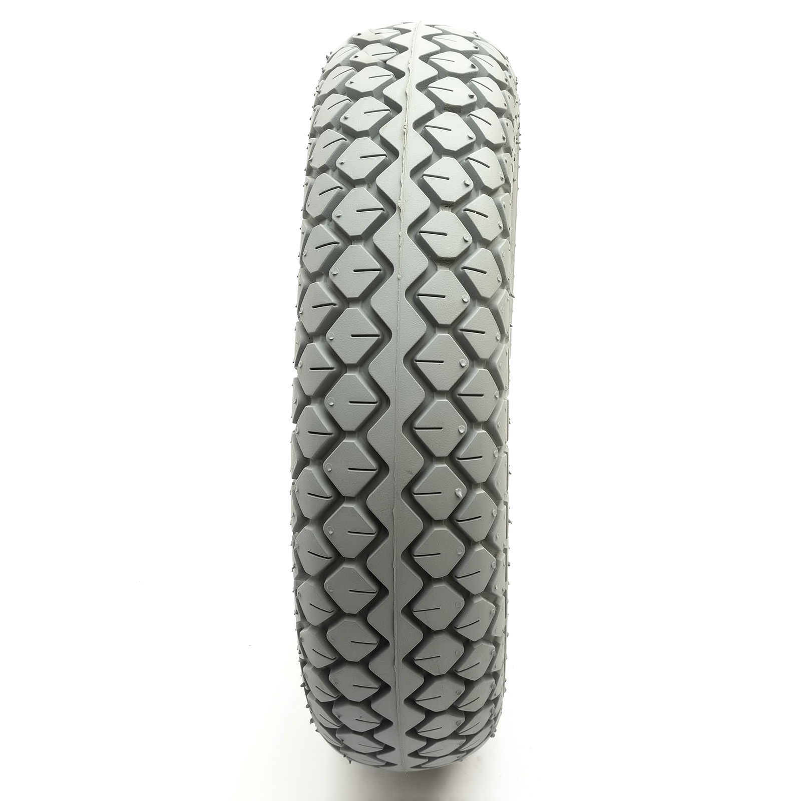Tyre 4.005 Grey Diamond Block Tread Fit Mobility Scooter 5 Inch Wheel