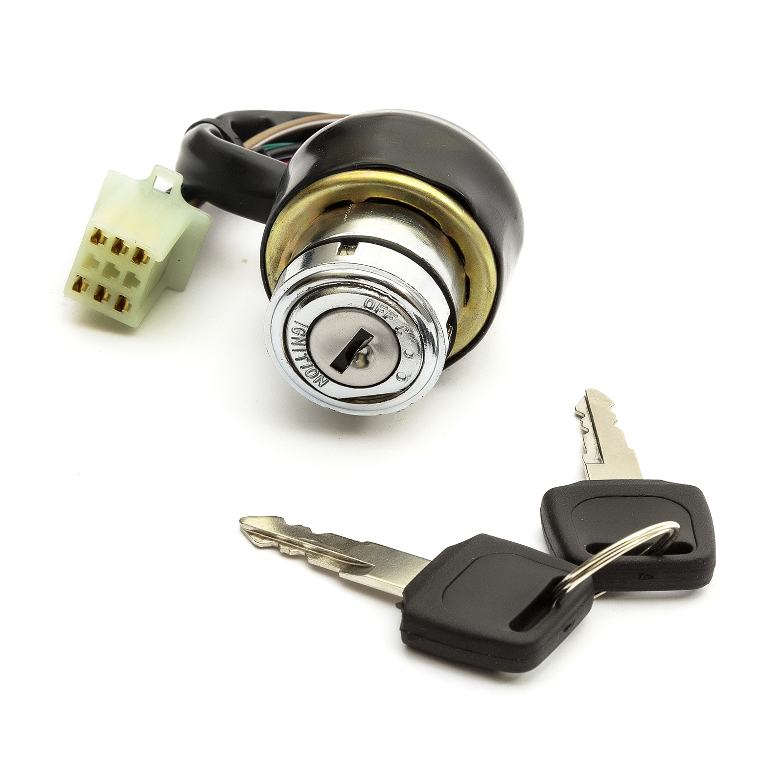 Quad Bike ATV Key Switch IGNITION BARREL 6 Pin 6 Wire 3 Clicks Starter