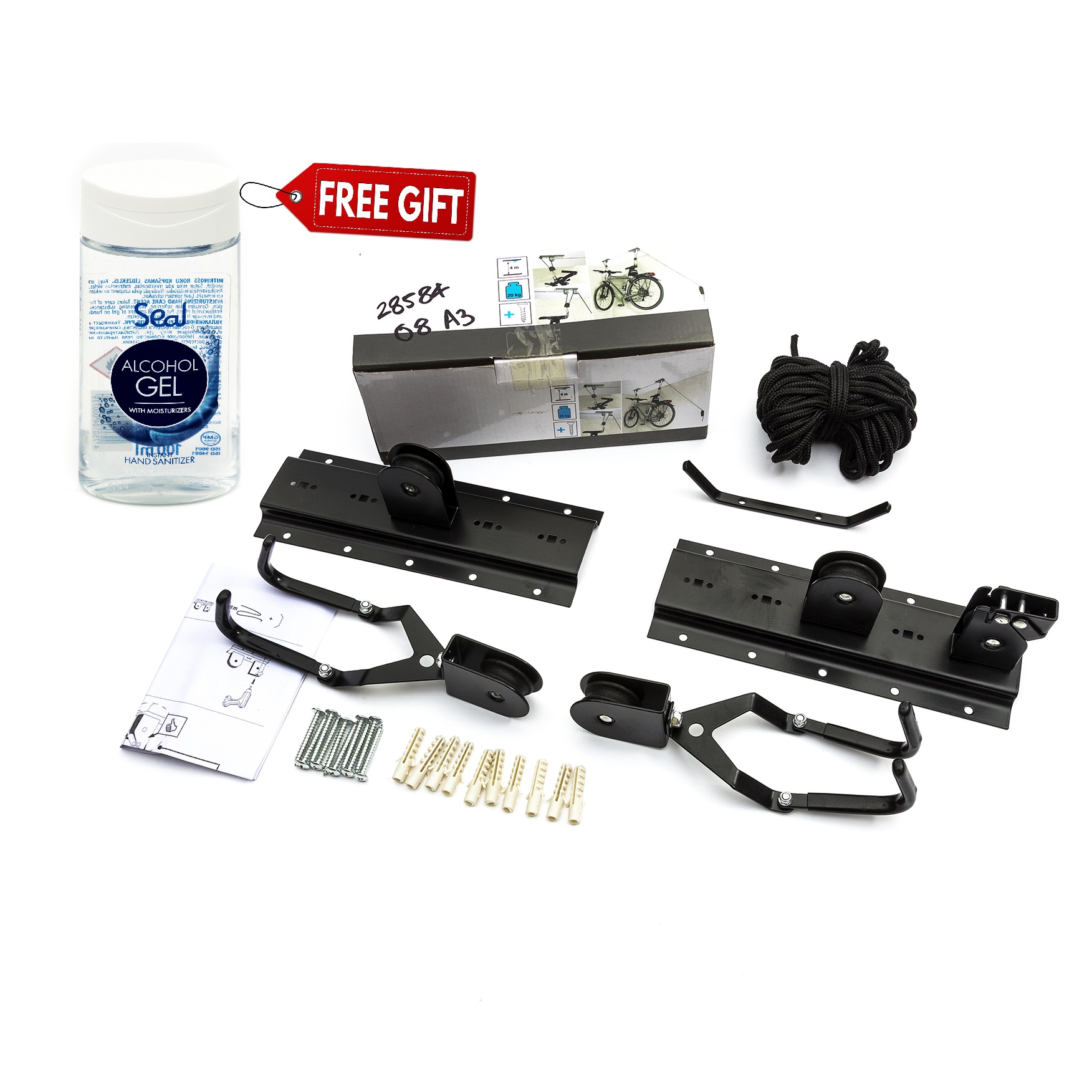 Ceiling Storage Pulley 30 kg Ladder Board Garage Extra Strap Overhead