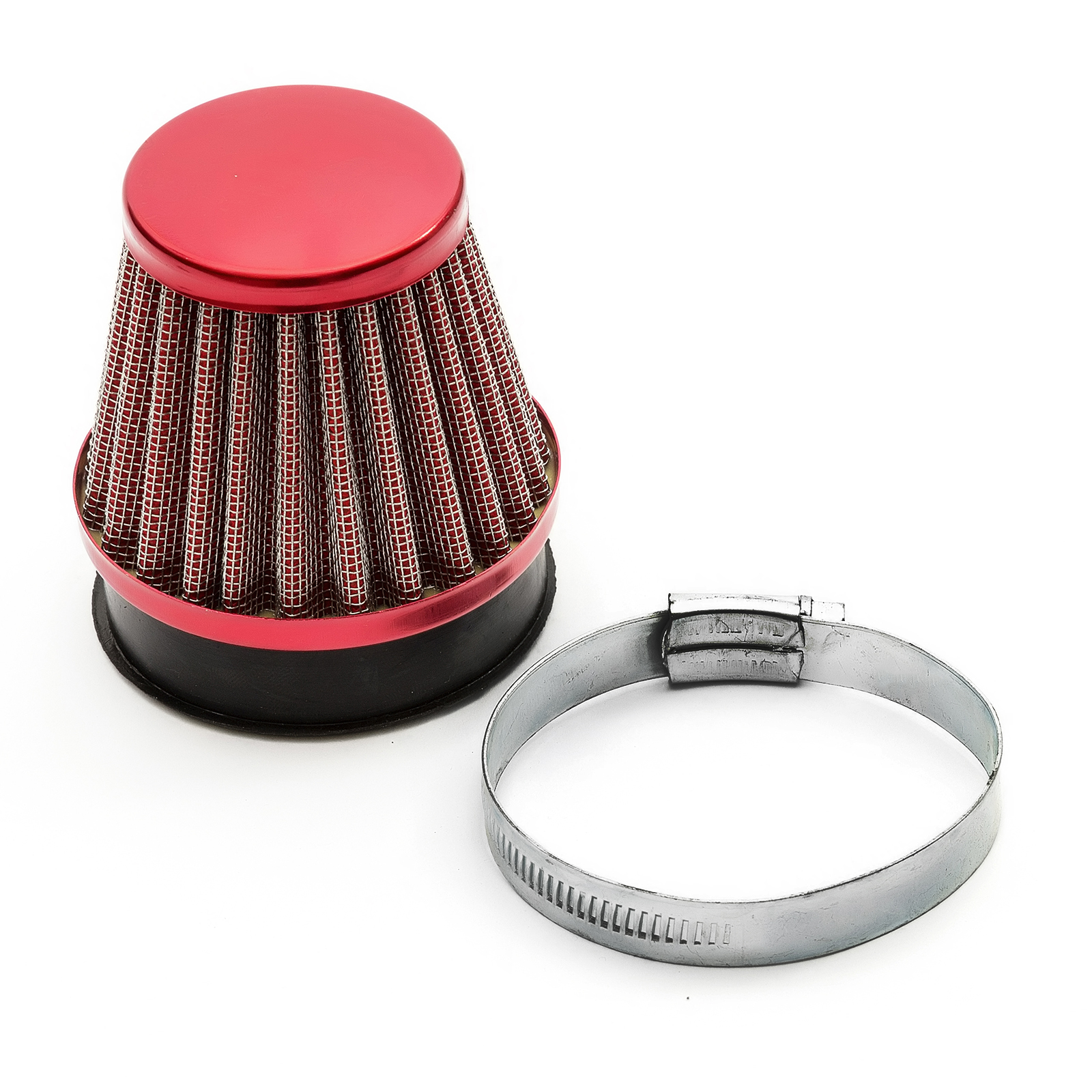 58mm Motorcycle Motorbike Air Filter Red Performance ...