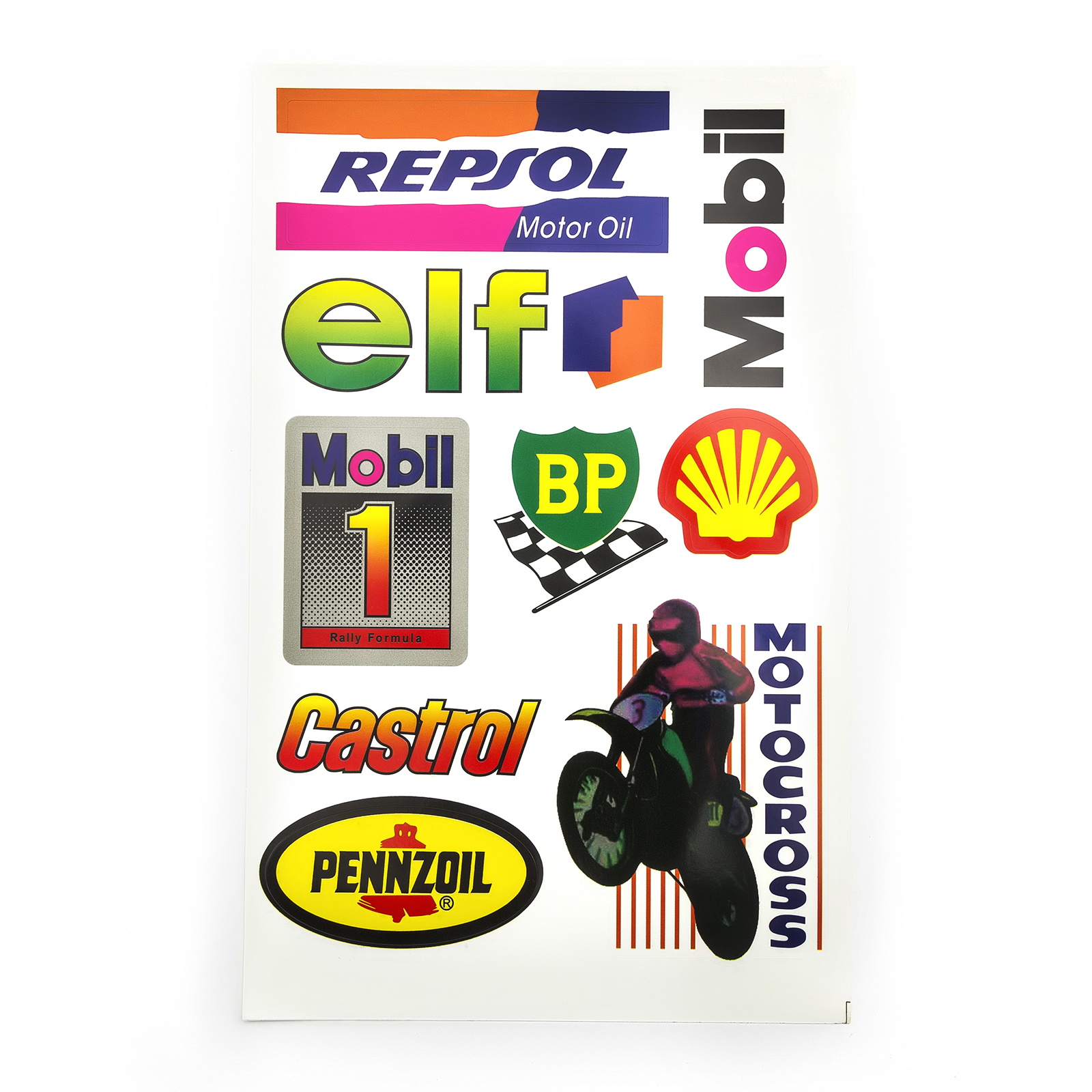 Pitbike Motocross Sponsor  9 Sticker  Set Mobil  1  Repsol 