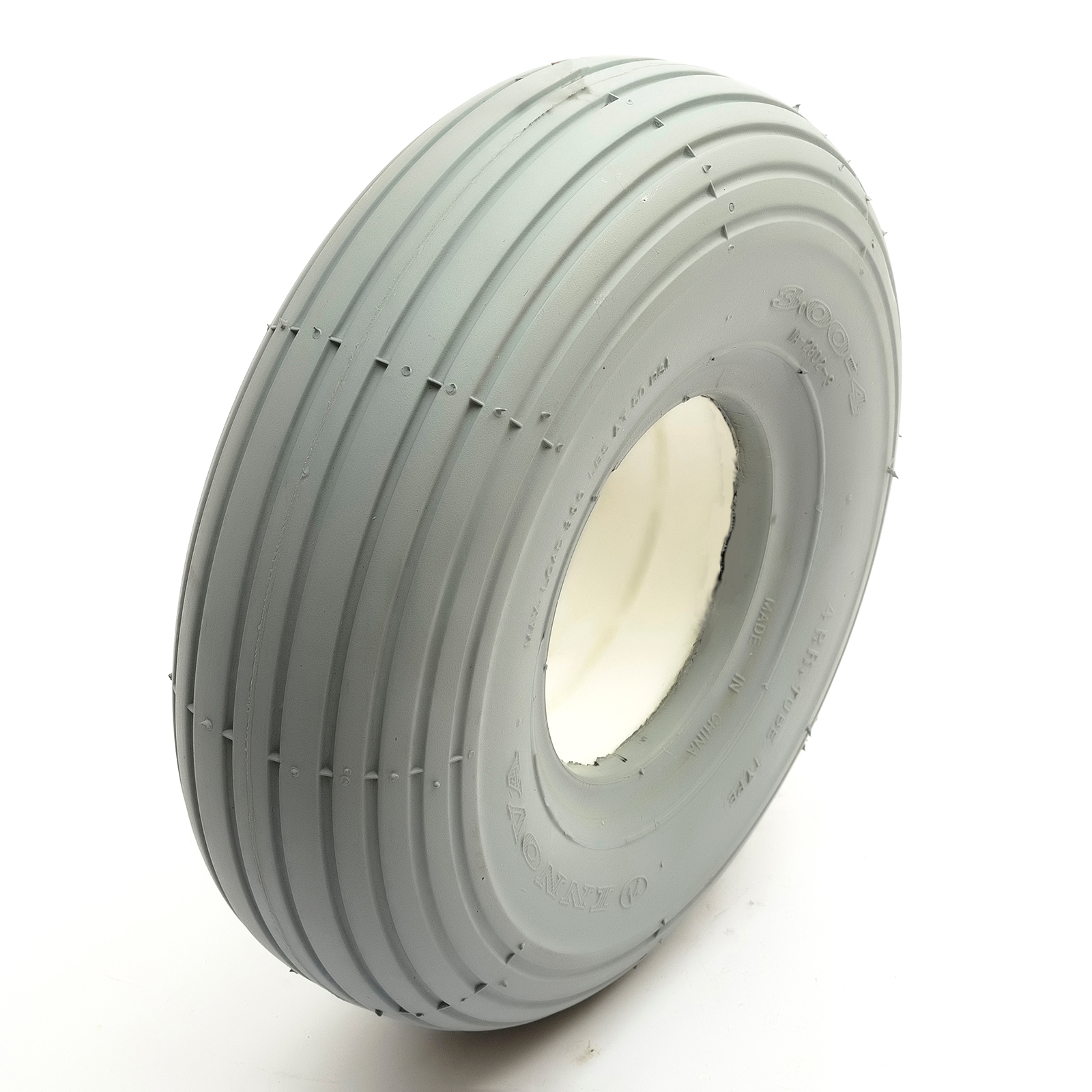 Solid PU Tyre 260x85 Grey Puncture Proof Mobility Scooter Rib Tread 4