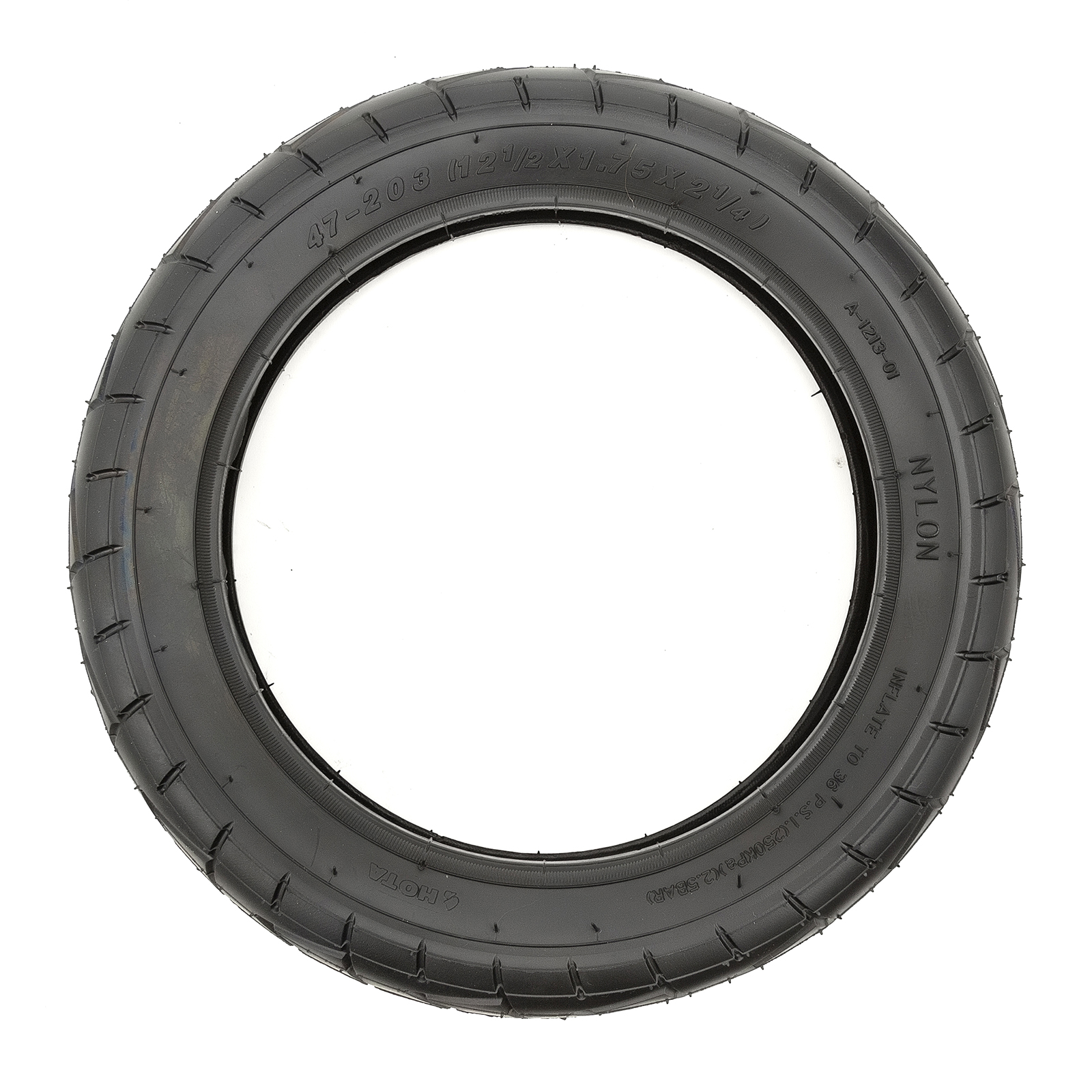 Tyre 12 1/2 x 2 1/4 Slick Tread Fits Silver Cross Pushchair Pram Buggy