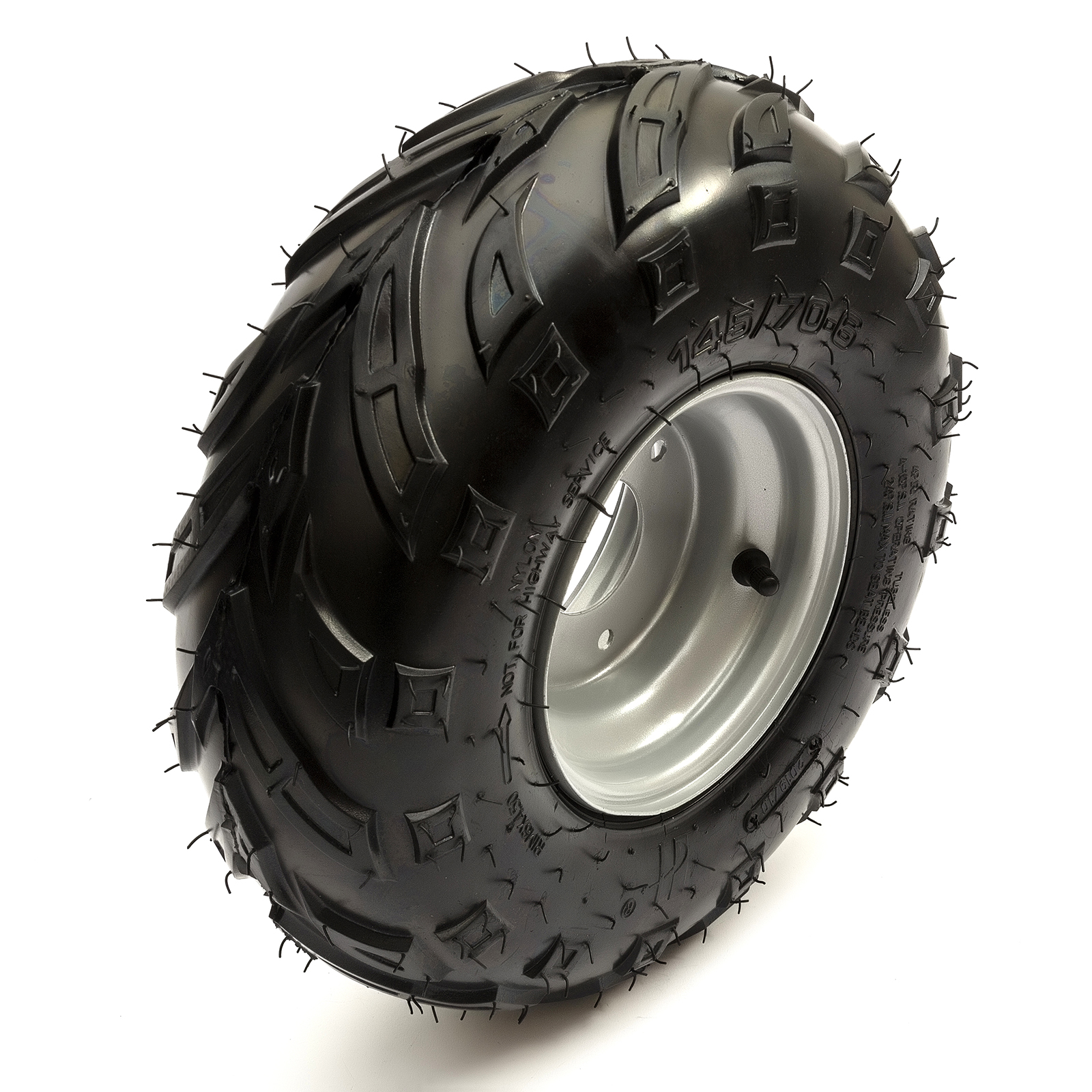 Wheel Tyre 145x706 Off Road Knobbly Tread RHD Right Front / Rear Quad