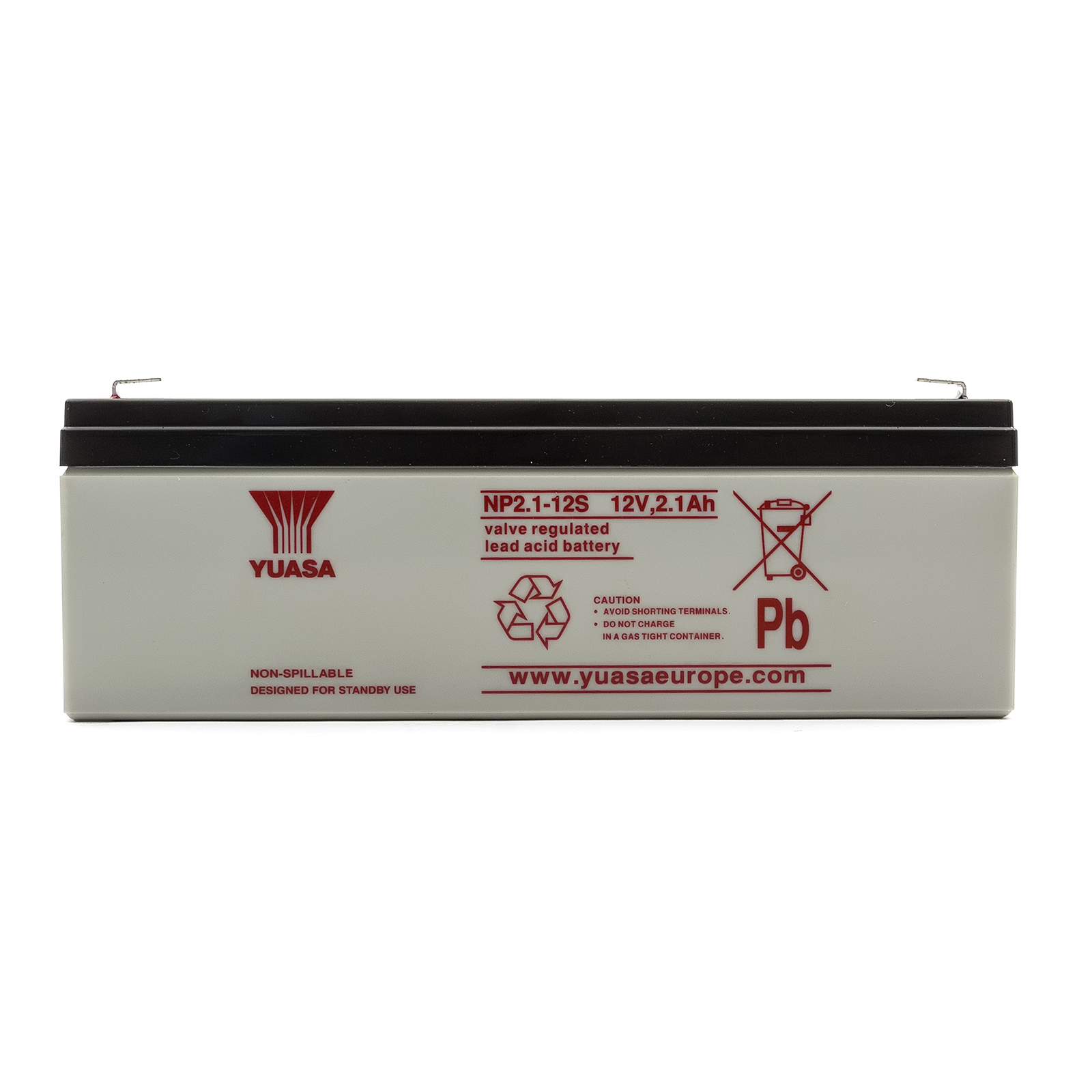 Yuasa NP2.112 S Lead Acid Sealed Rechargeable Battery Backup Burglar