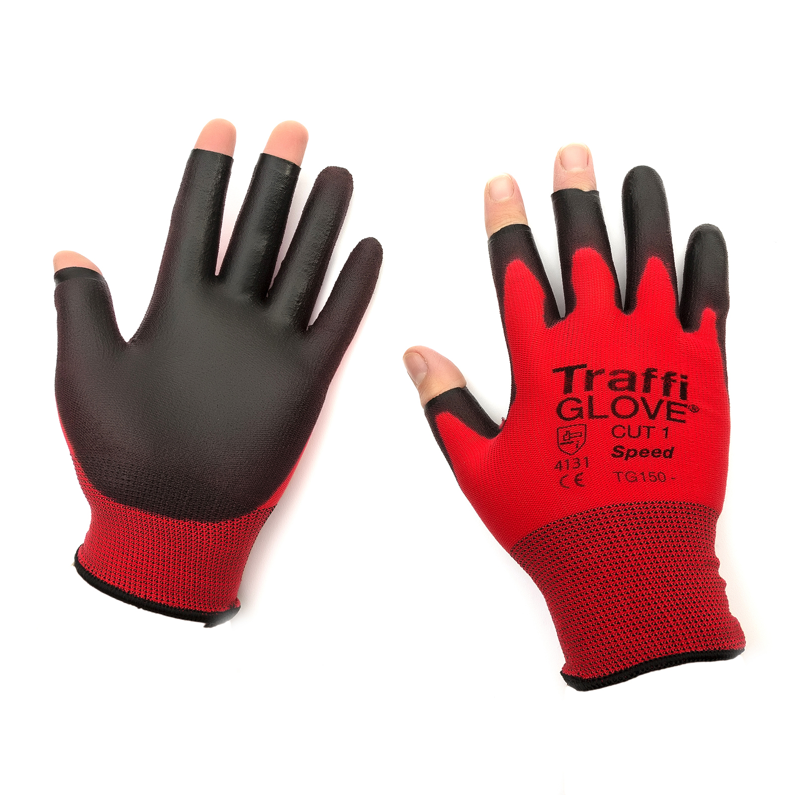 fingerless safety gloves