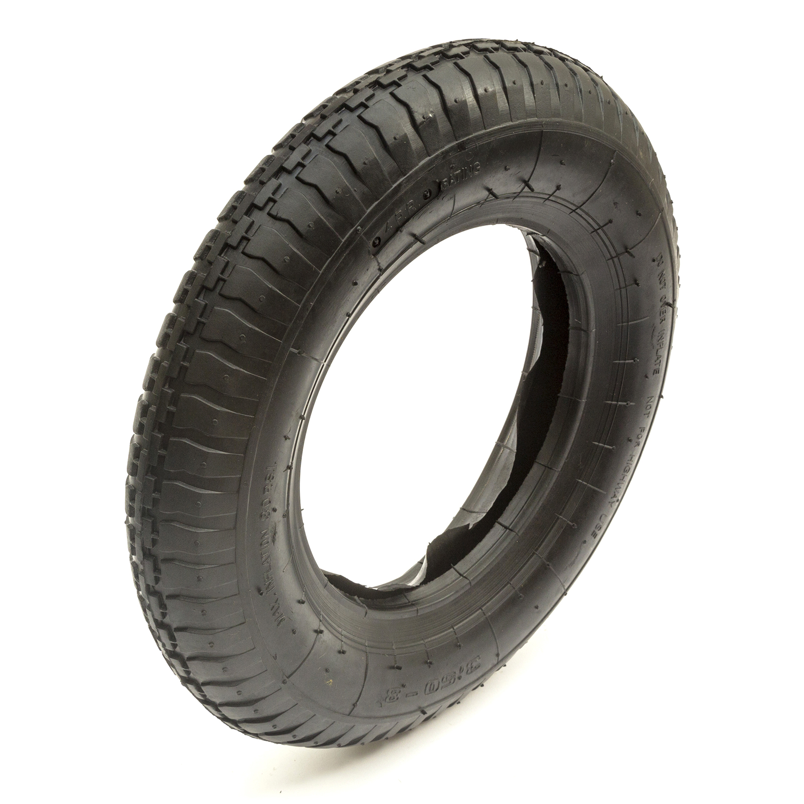 14" Heavy Duty Tyre & Inner Tube Kit 3.508 3508 4 Ply Butyl Rubber