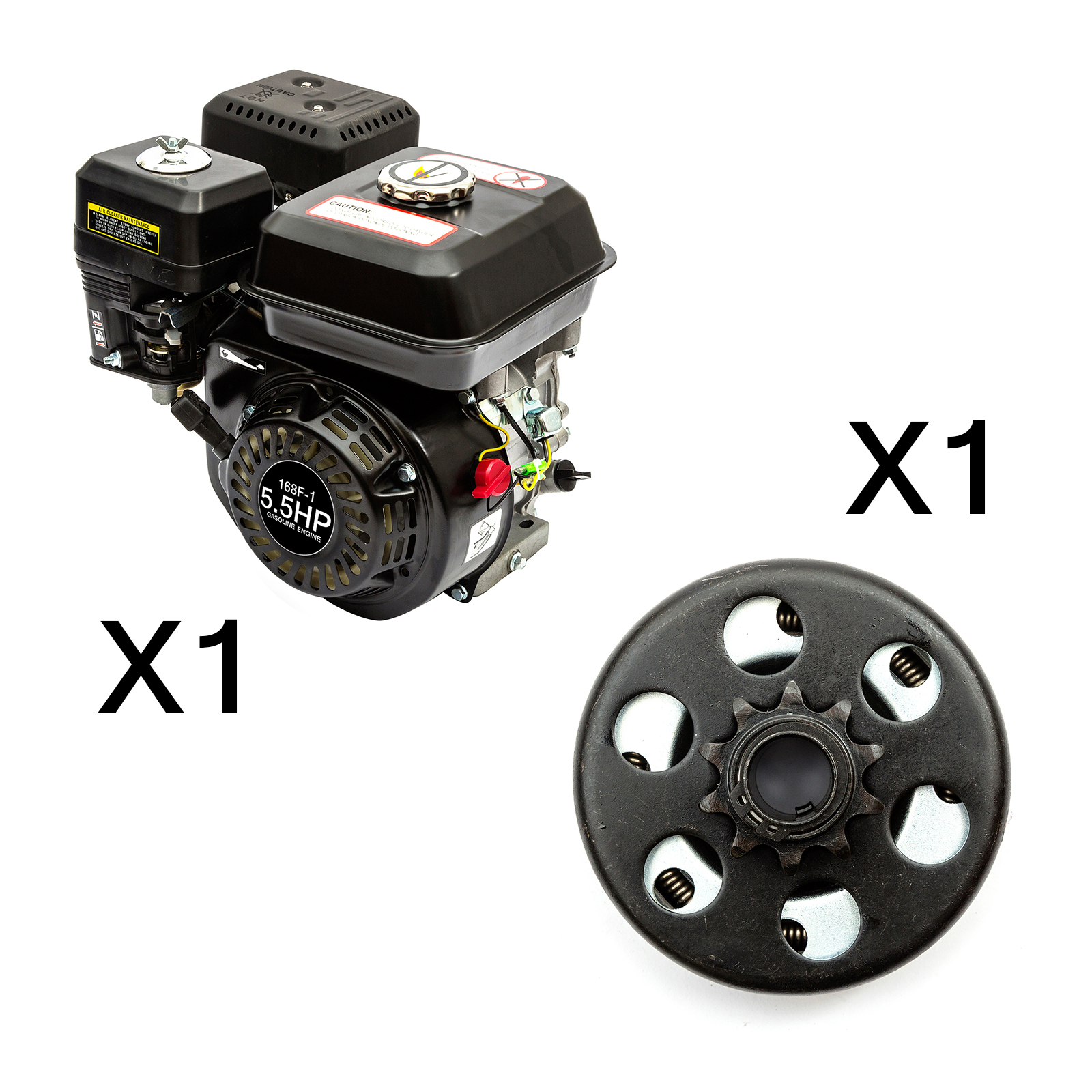 5.5 HP Pullstart 160cc Gokart motor + embrague encaja GX160 Kart 19 mm 3/4  '' unidad