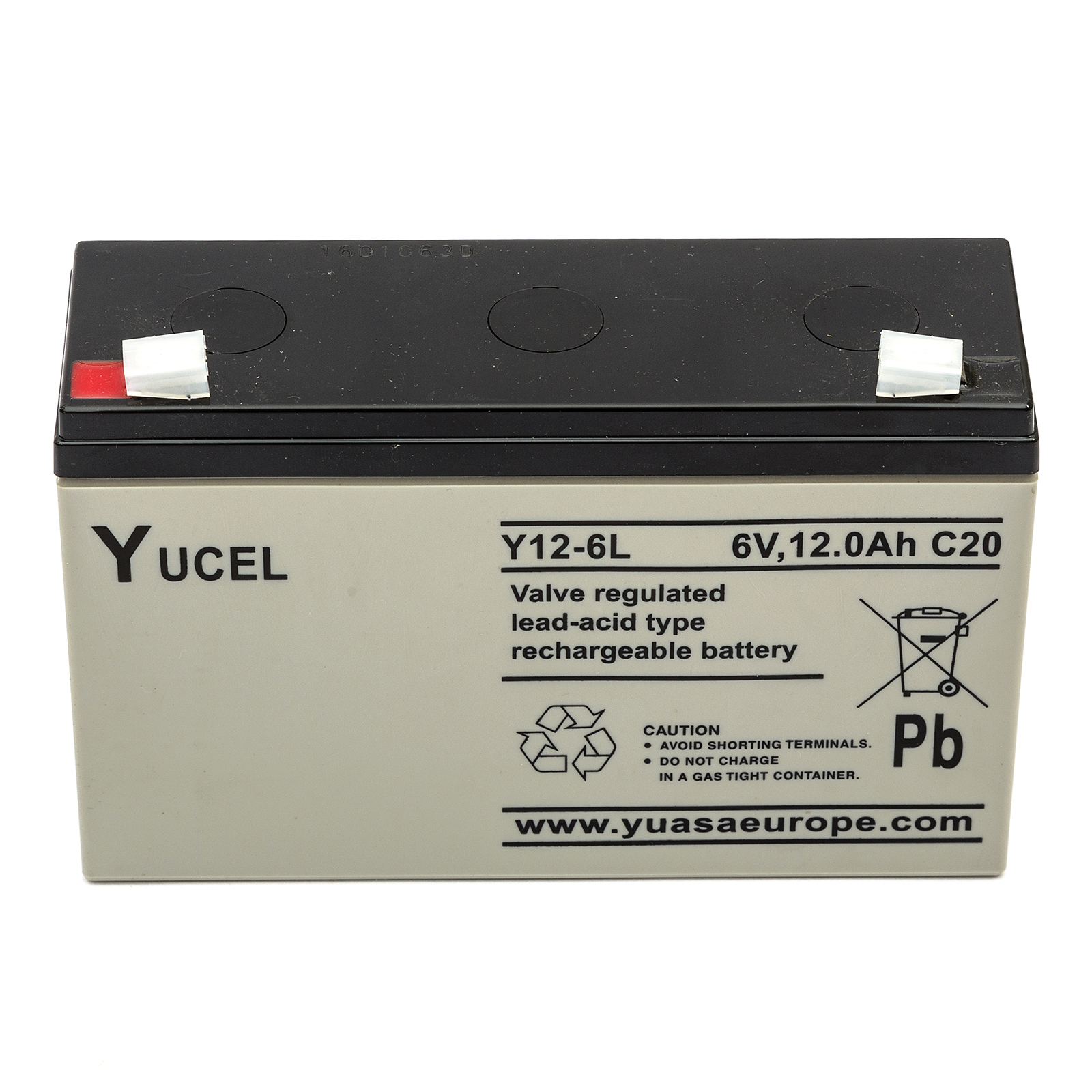 Yucel / Yuasa Y12-6 Sealed Lead Acid Battery 6v 12ah Electric Start
