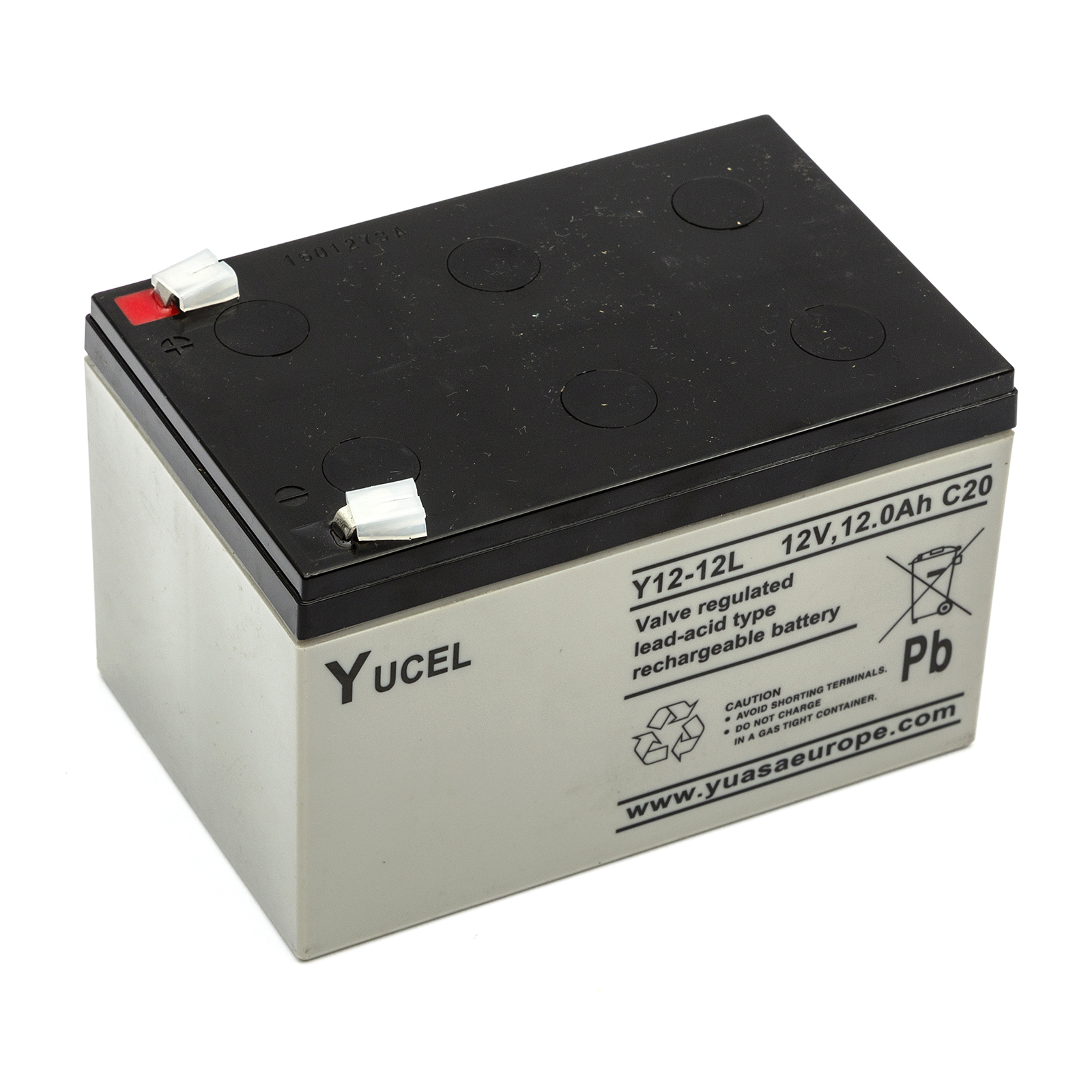 Yucel / Yuasa Y12-12 Sealed Lead Acid Battery 12v 12ah Fire Alarm Panel ...