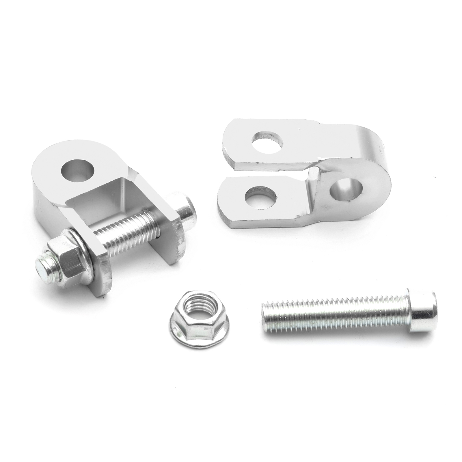 2 Motorcycle Shock Absorber Suspension Extender Riser Silver 3cm