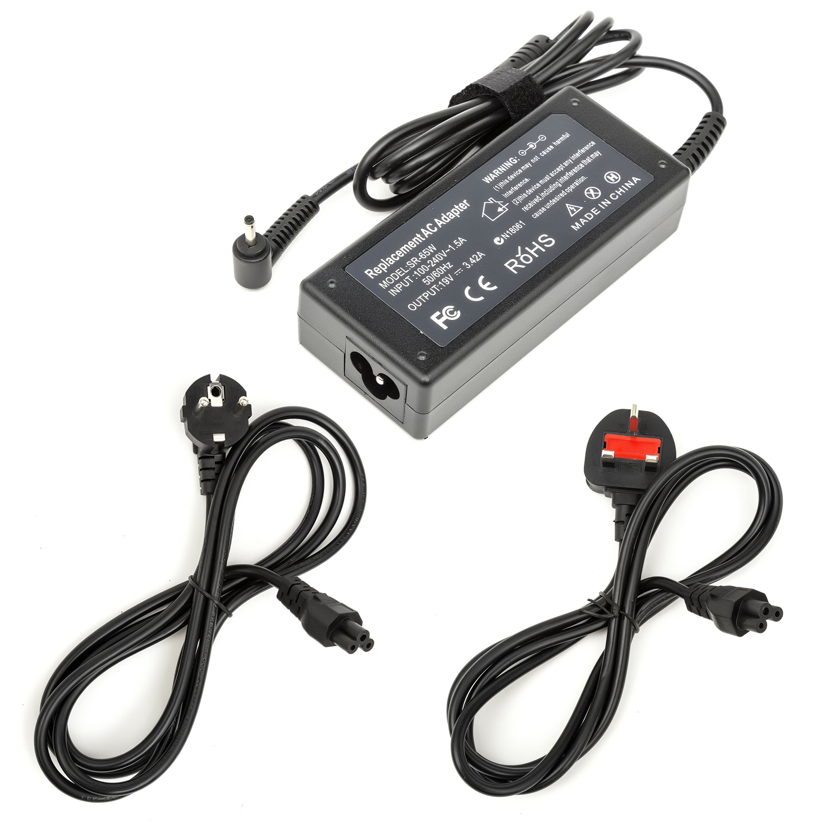 Laptop Charger 19v 3.42A 65W Power Supply Fits Acer Aspire 5000 7000