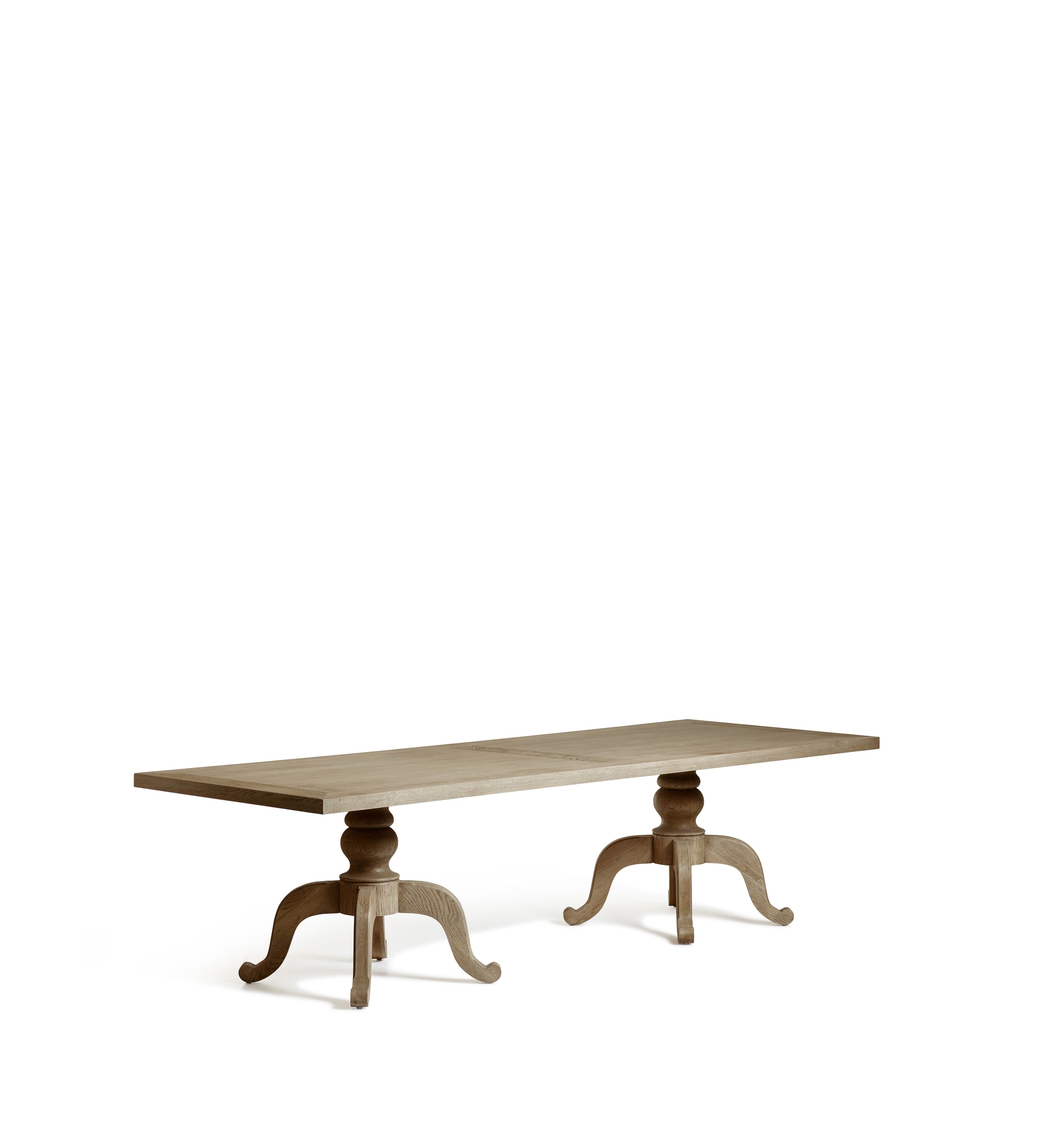 OKA Arthur Weathered Oak Large 8-10 Seater Rectangular Dining Table RRP £4895