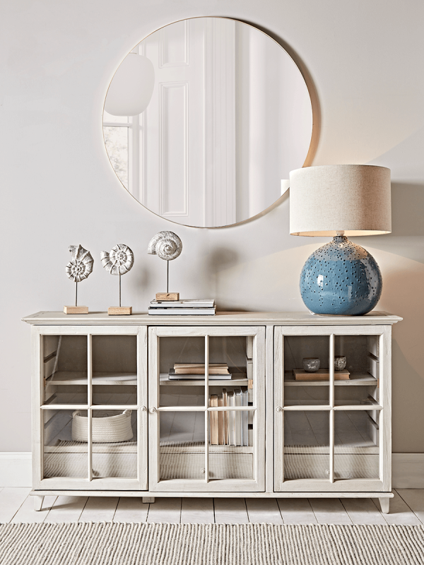 Cox & Cox Living Room Stylish Pine Three Drawers Nantes Sideboard - RRP