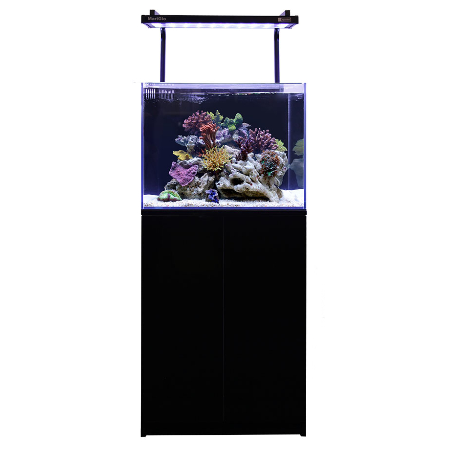 Aqua One MiniReef 120 Marine Reef Aquarium Fish Tank & Cabinet 120L Black & Whit - Picture 4 of 5