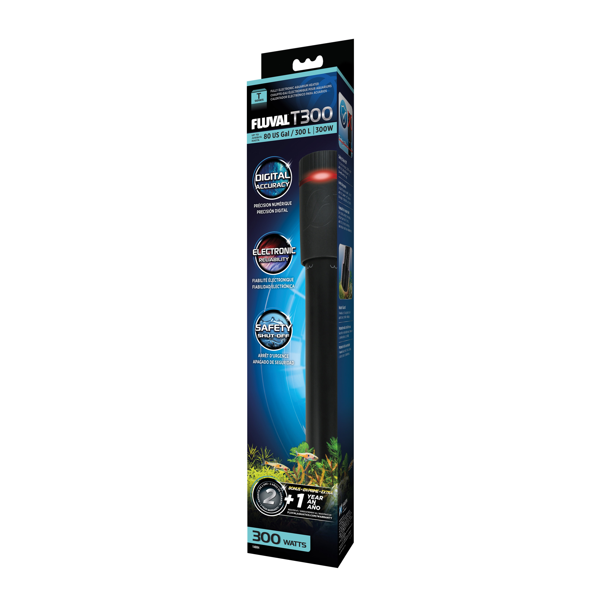 Fluval Aquarium Heaters Fish Tank T-SERIES Advanced 50w 100w 150w 200w 300w - Picture 12 of 12