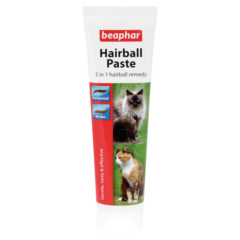 Beaphar 2 in 1 Hairball Paste for Cats Remedy Treatment Aids Digestion