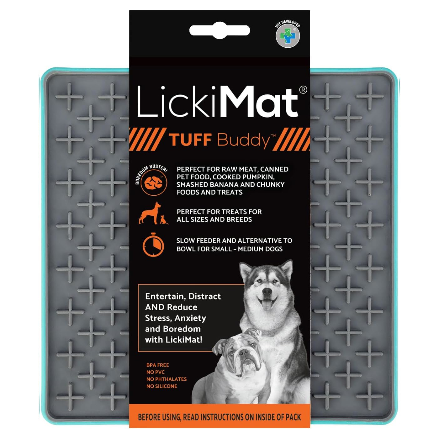 Dog Lick Mat LICKIMAT Dog Puppy Cat Treat Boredom Buster Interactive Slow Feeder - Picture 77 of 96