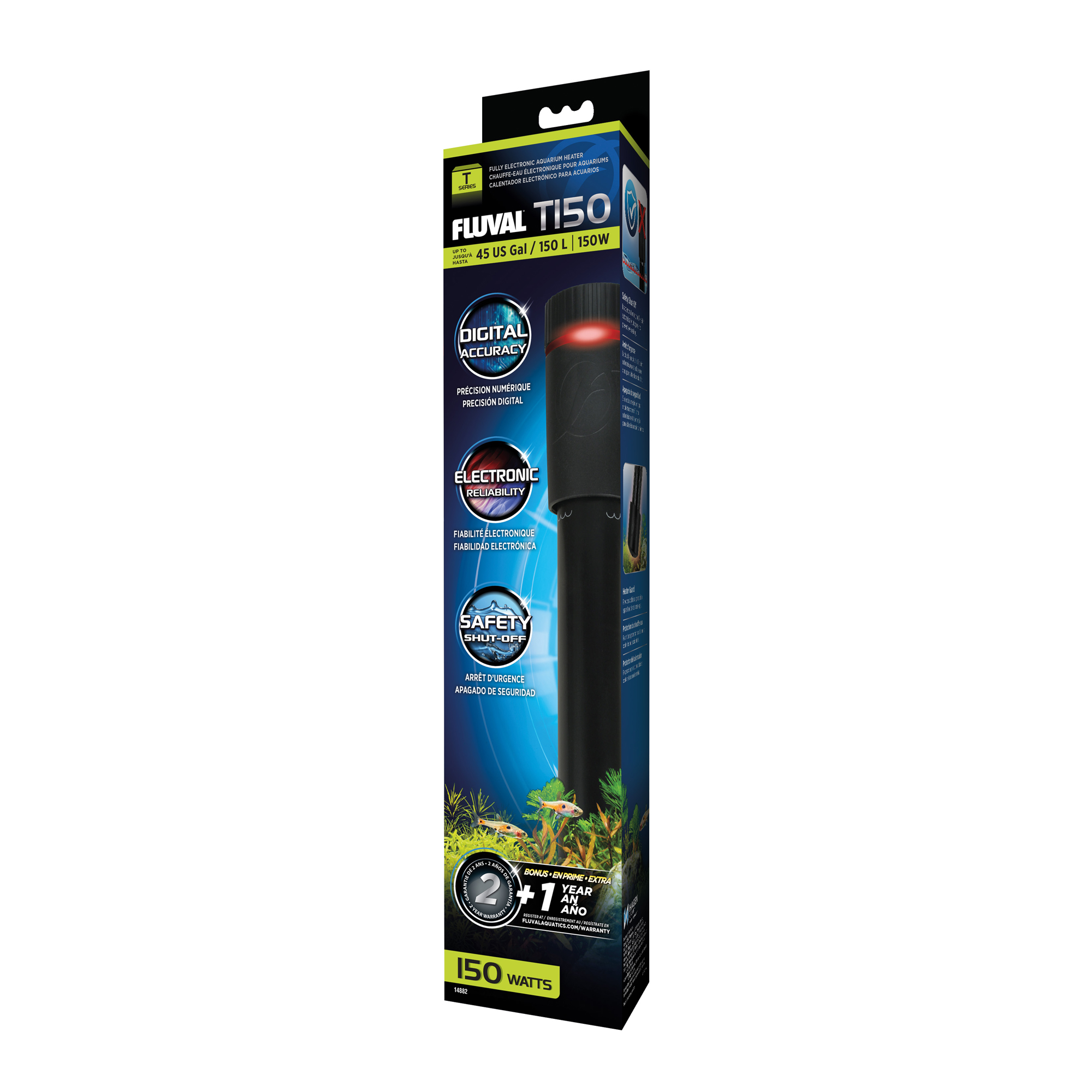 Fluval Aquarium Heaters Fish Tank T-SERIES Advanced 50w 100w 150w 200w 300w - Picture 10 of 12