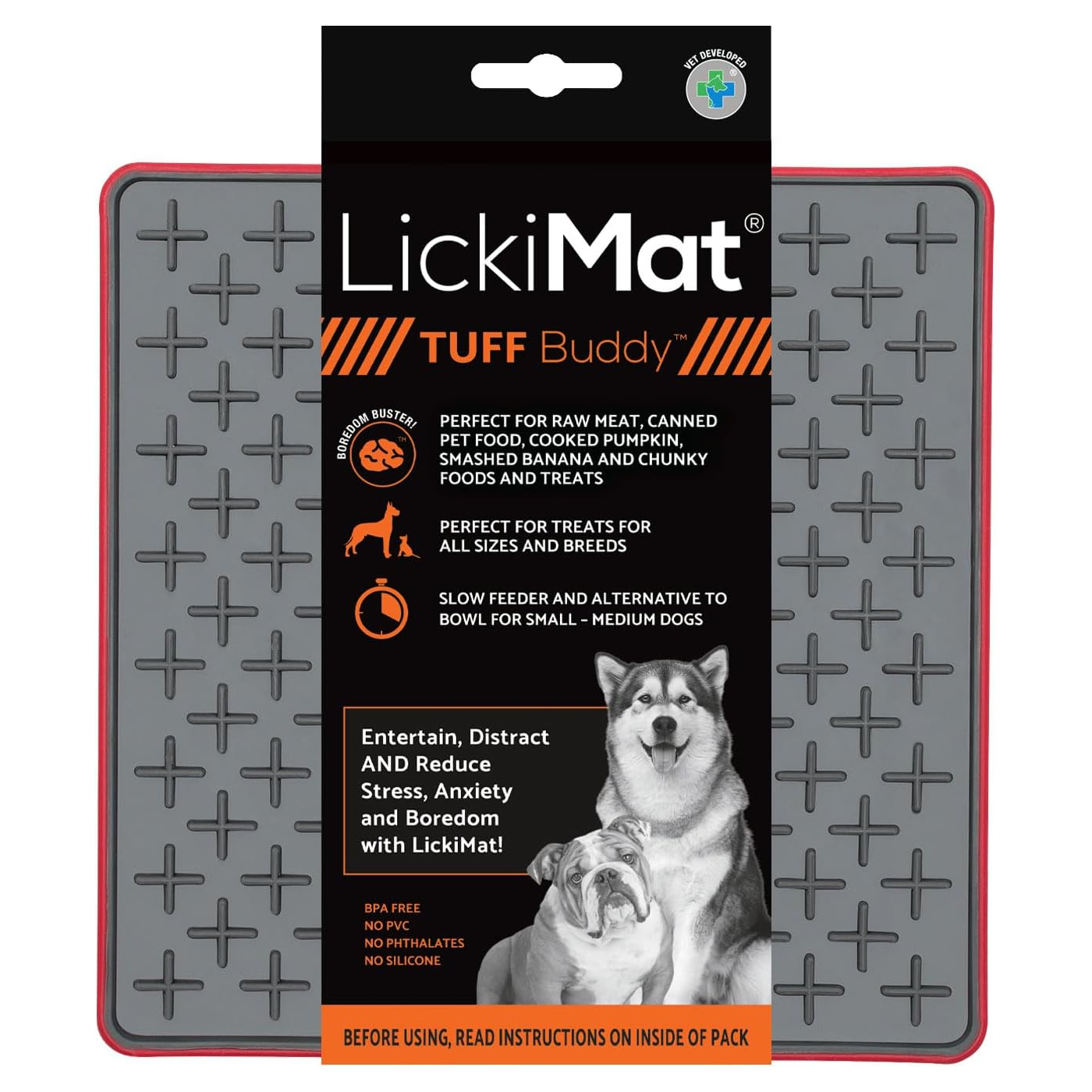 Dog Lick Mat LICKIMAT Dog Puppy Cat Treat Boredom Buster Interactive Slow Feeder - Picture 78 of 96
