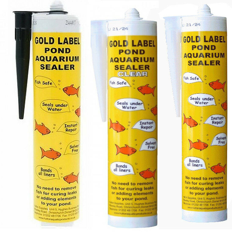 Gold Label Underwater Pond Sealant Sealer Bonder Black / Clear / White