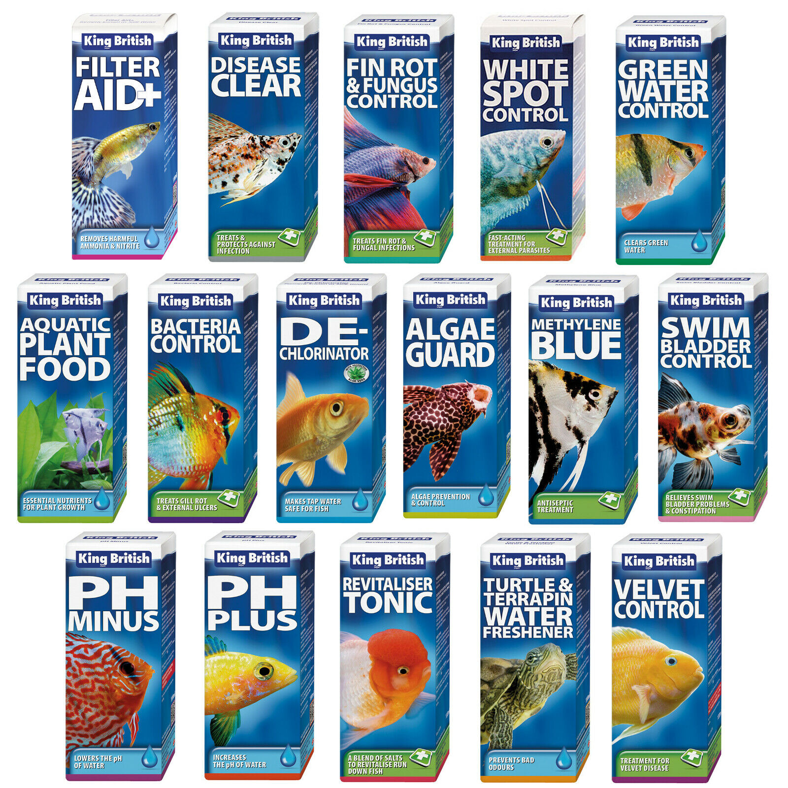 King British Tropical Coldwater Aquarium Fish Tank Disease Treatment