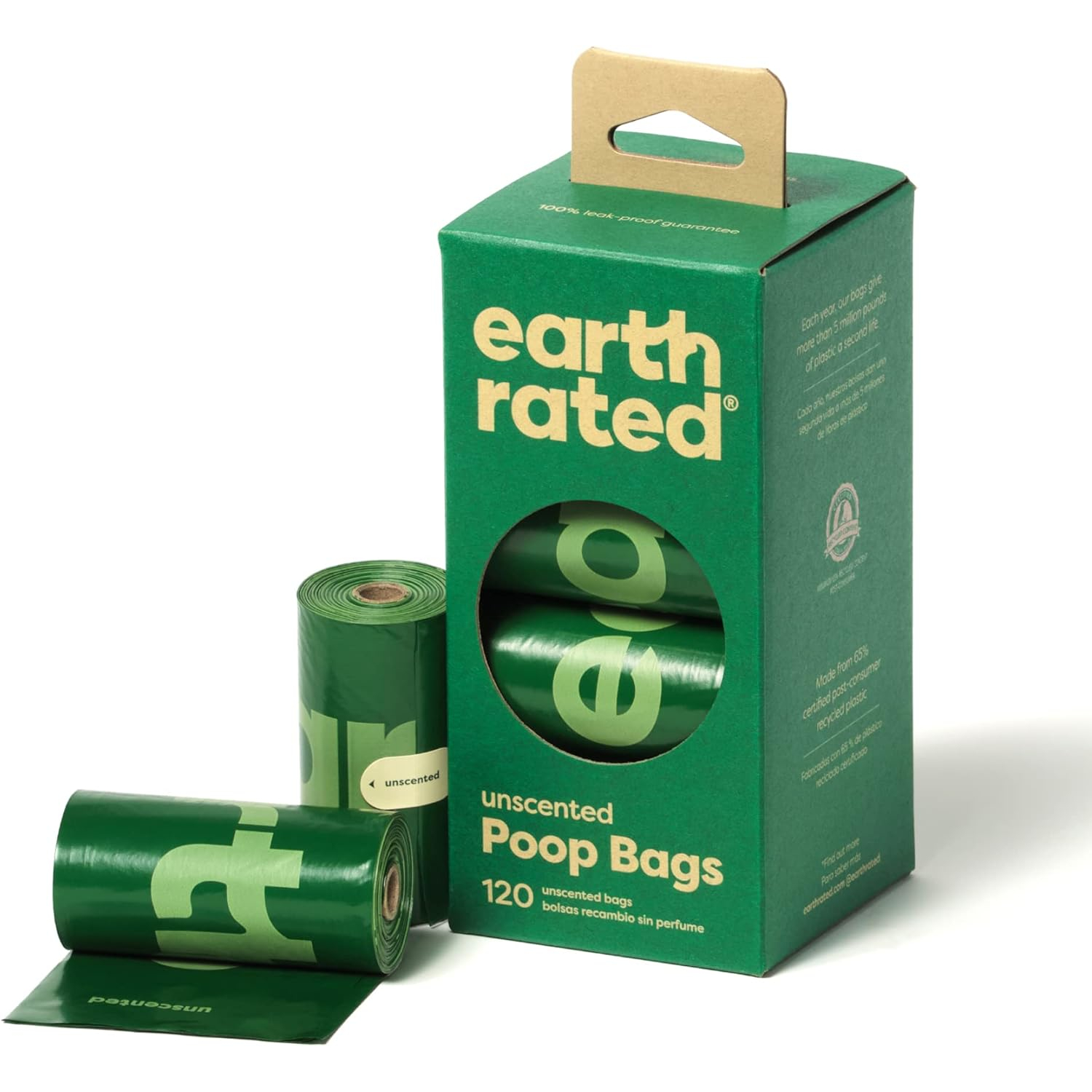 Earth Rated Dog Puppy Poo Bags Poop Waste Refill Roll Lavender Scented Dispenser - Picture 14 of 21