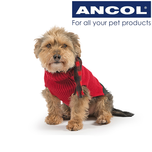 Ancol Dog Puppy Jumpers Sweaters Nordic Scarf Warm Stylish Clothing XXS