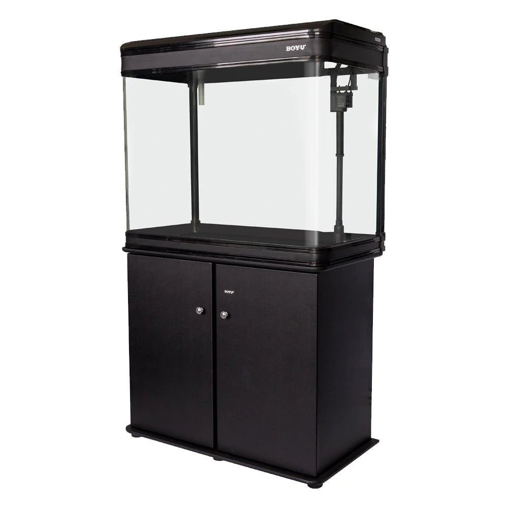Boyu Aquarium Fish Tank LZ-1000 250L 107cm 3.6ft LED Lighting Black / White - Picture 12 of 13