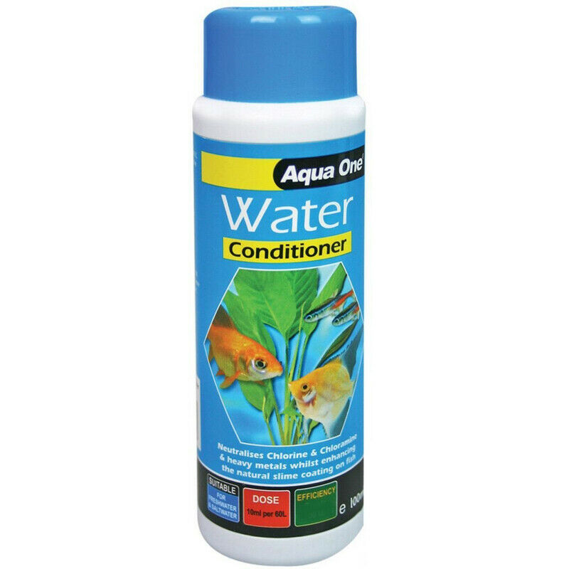 Aqua One Water Conditioner Aquarium Fish Tank Dechlorinator Tap Safe 100ml 600L eBay