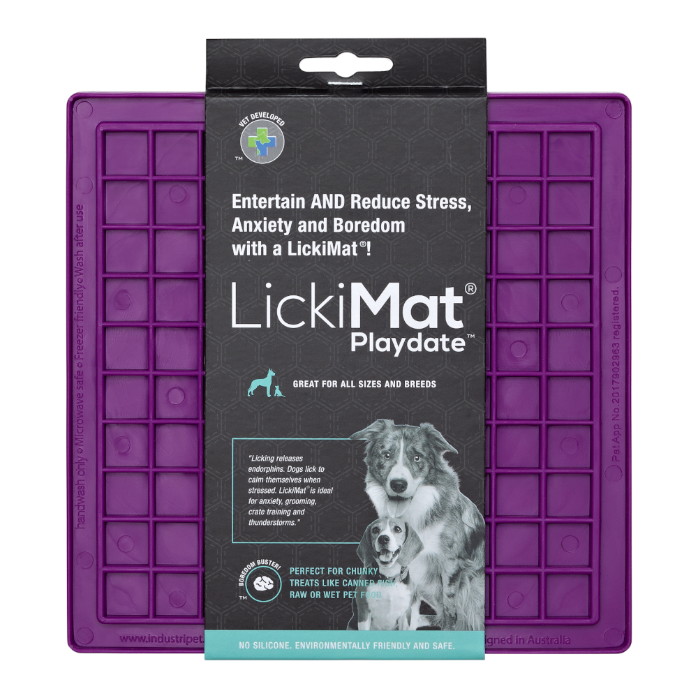 Dog Lick Mat LICKIMAT Dog Puppy Cat Treat Boredom Buster Interactive Slow Feeder - Picture 63 of 96