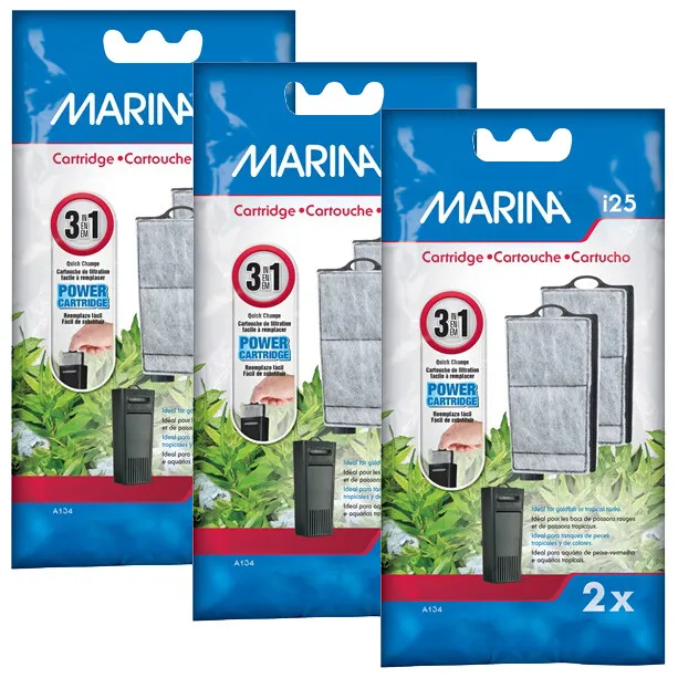 Filtros internos para acuario Marina i25 i110 i160 medios de cartucho para pecera eléctrica - Imagen 7 de 8